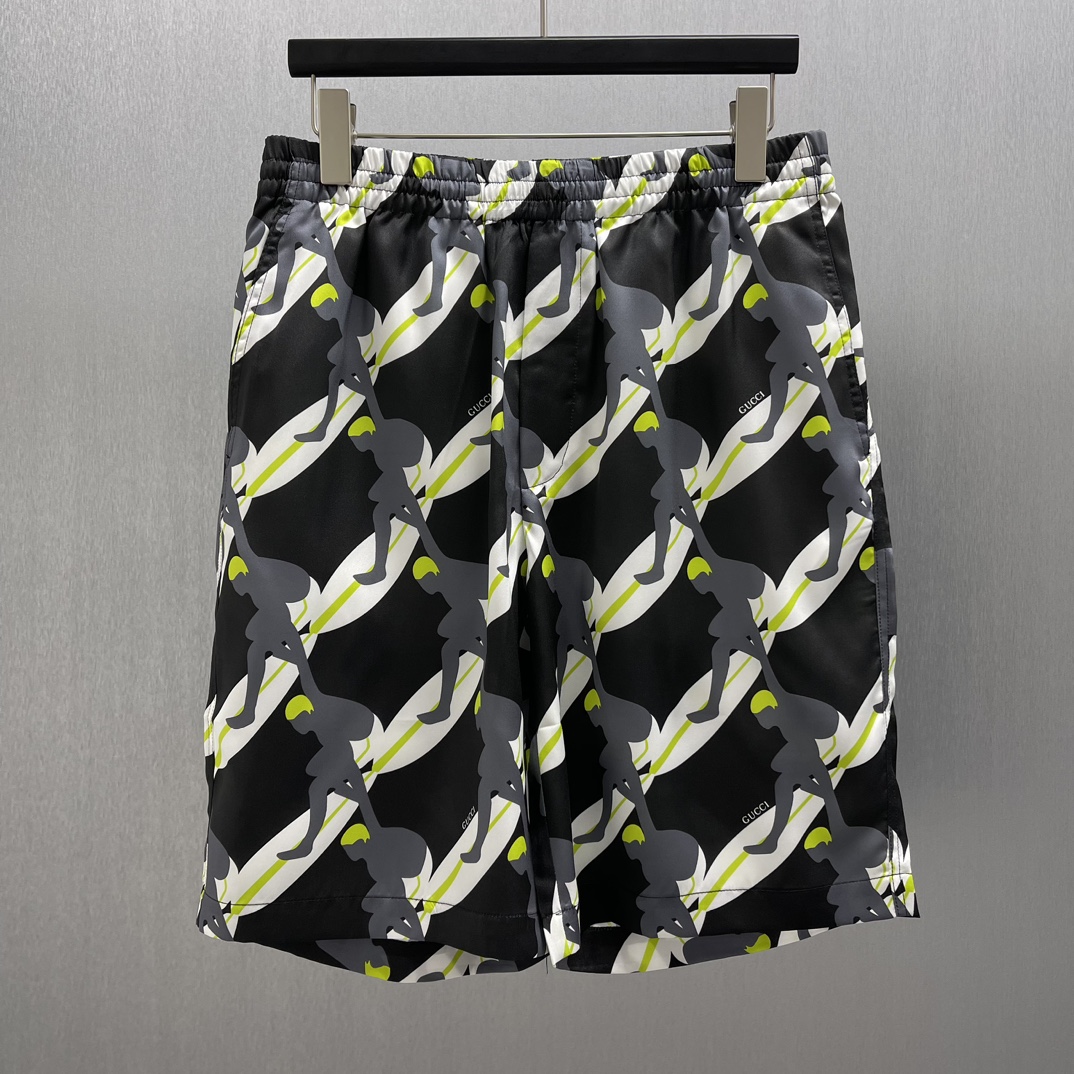 🧧Pantalones cortos con estampado de surf GG Talla: S-XL. En la colección de primavera-verano 2025, los pantalones cort…