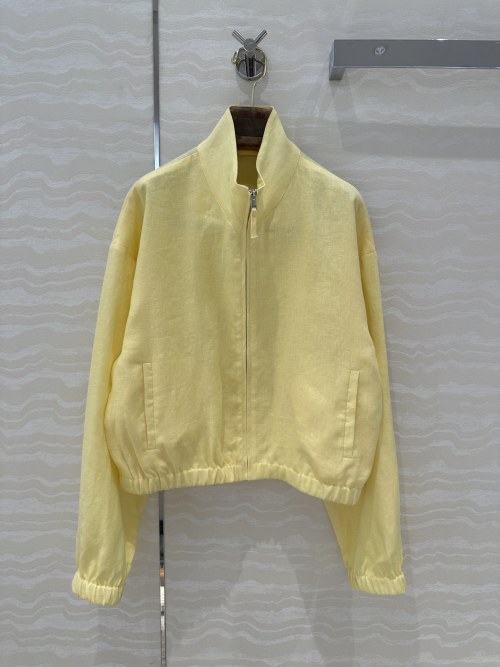 Women's Linen Pilot Jacket, Stand Collar, Long Sleeve, Spring Outerwear 1 Women's Linen Pilot Jacket, Stand Collar, Long Sleeve, Spring Outerwear