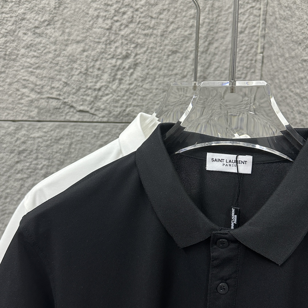 YSL St. Lollan 2025 New Polo: Men’s & Women’s Short Sleeves, Various Sizes & Colors - 图片 4
