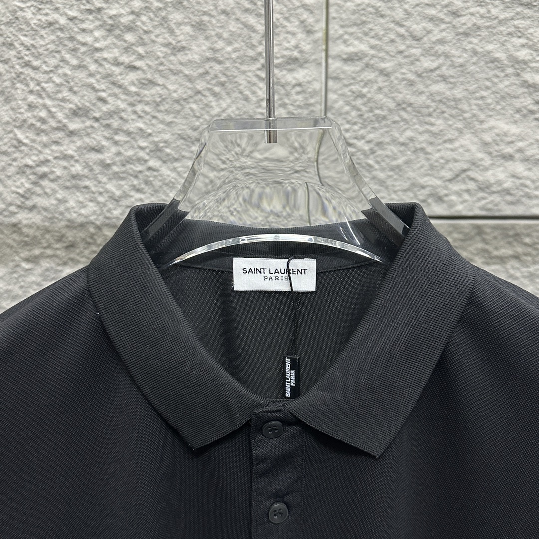 YSL St. Lollan 2025 New Polo: Men’s & Women’s Short Sleeves, Various Sizes & Colors - 图片 6