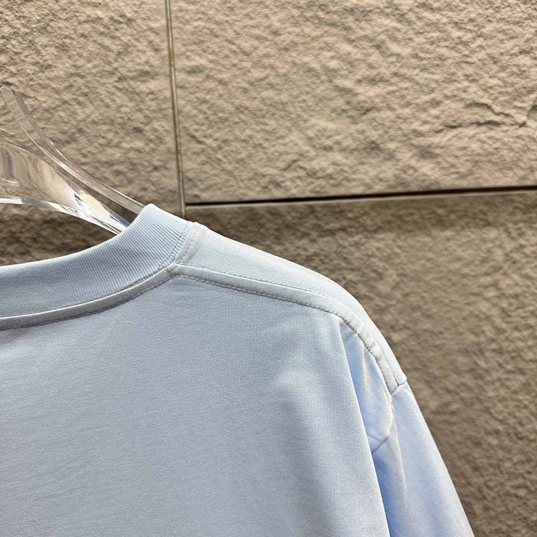 Summer 2025 Classic T-Shirt: 196db Embroidered Cotton in Various Colors & Sizes - 图片 9