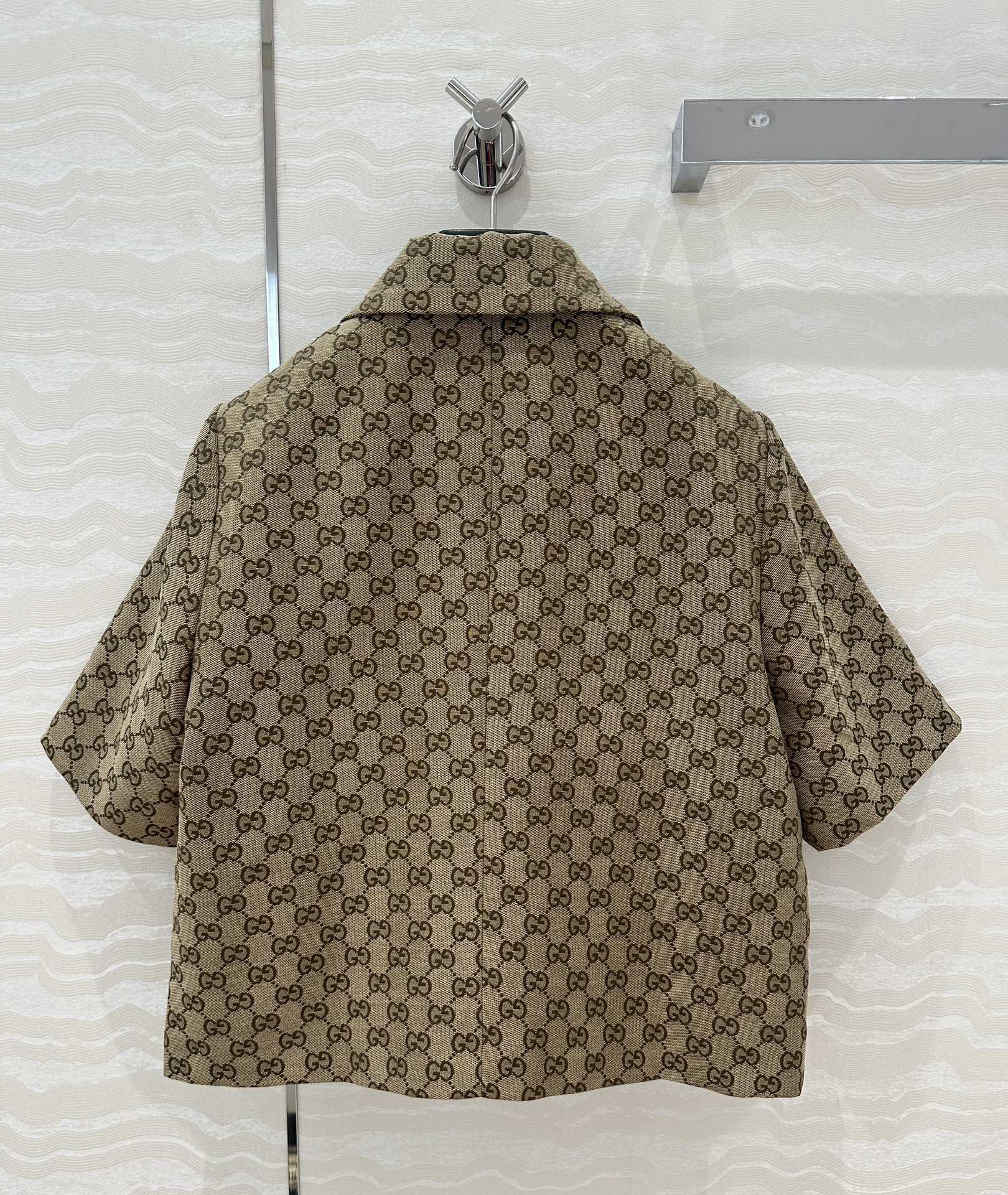 Gucci Monogram Short Sleeve Jacket with Horsebit Detail - Luxury Style 10 i1741110536 1434 8