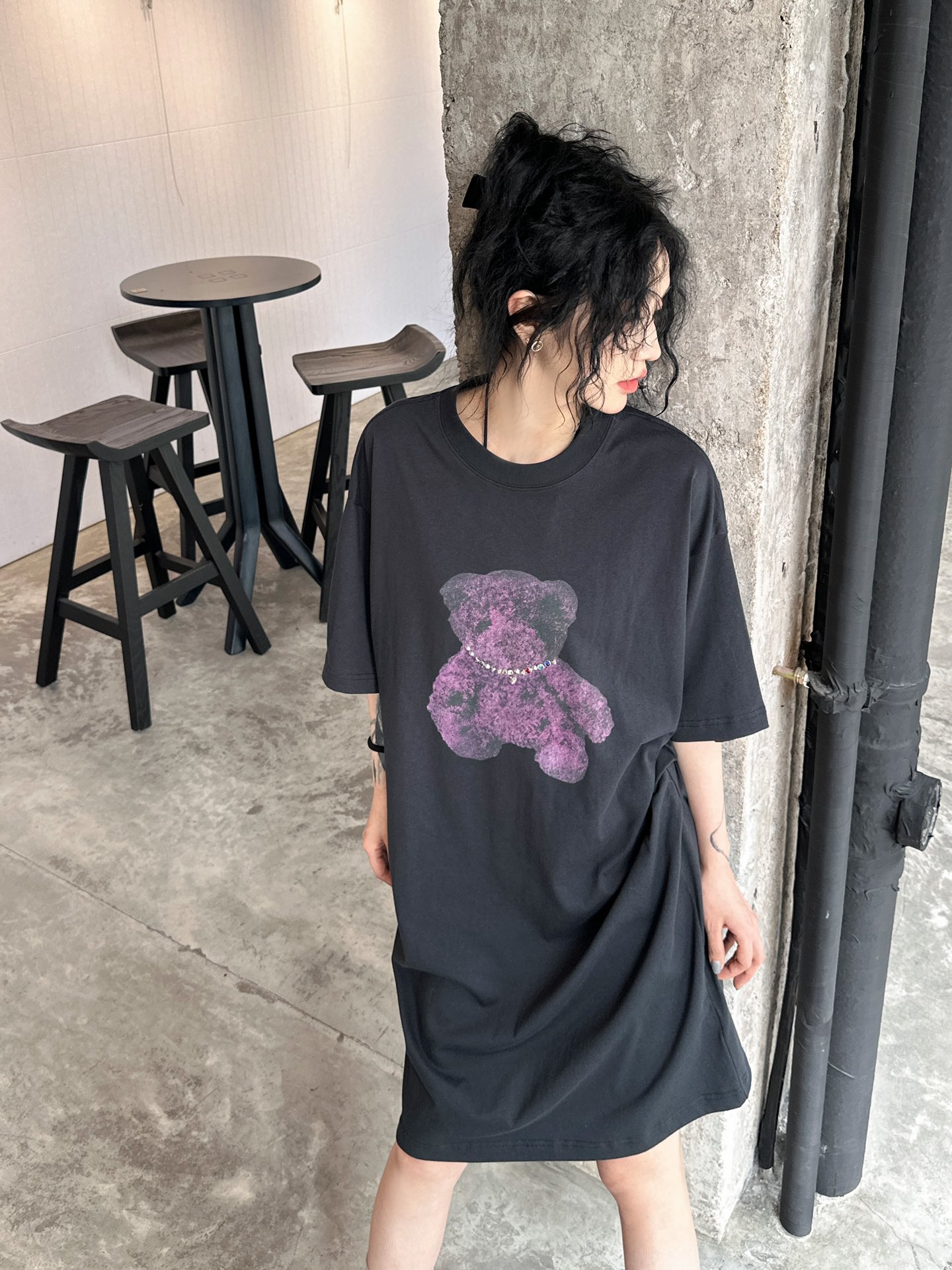  🆕WE11DONE｜新款彩色烫钻项链小熊连衣裙，百分百棉💯最新印花素材，全手工定位排钻，位置固定不随机