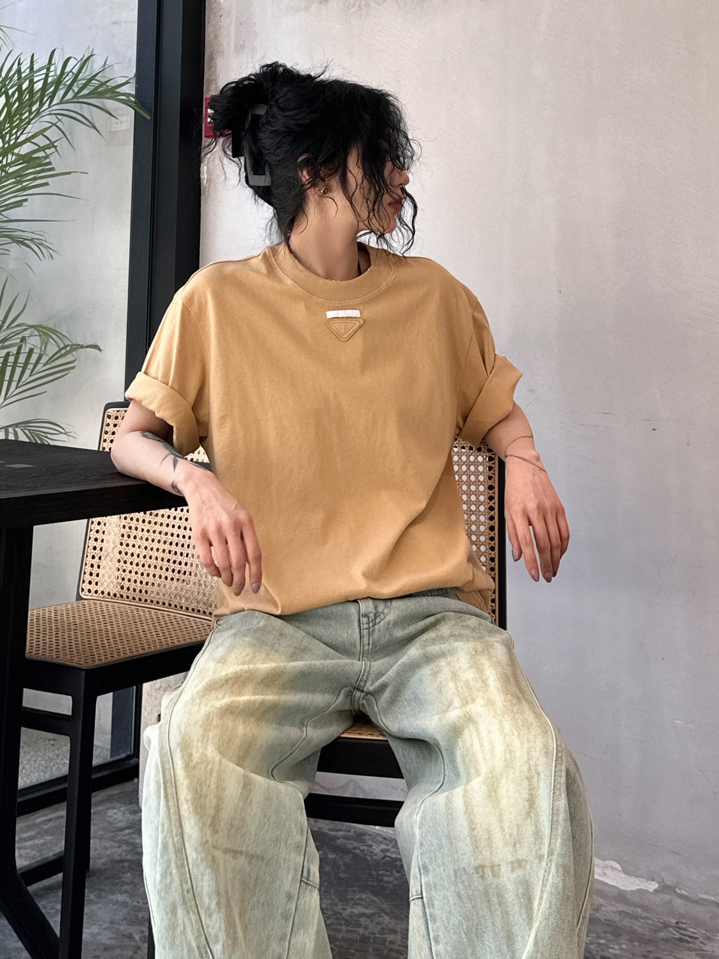  🆕P家｜新款洗水短袖，百分百棉💯简单时尚不挑人，宽松廓形，通勤休闲内搭皆可，尺码SML