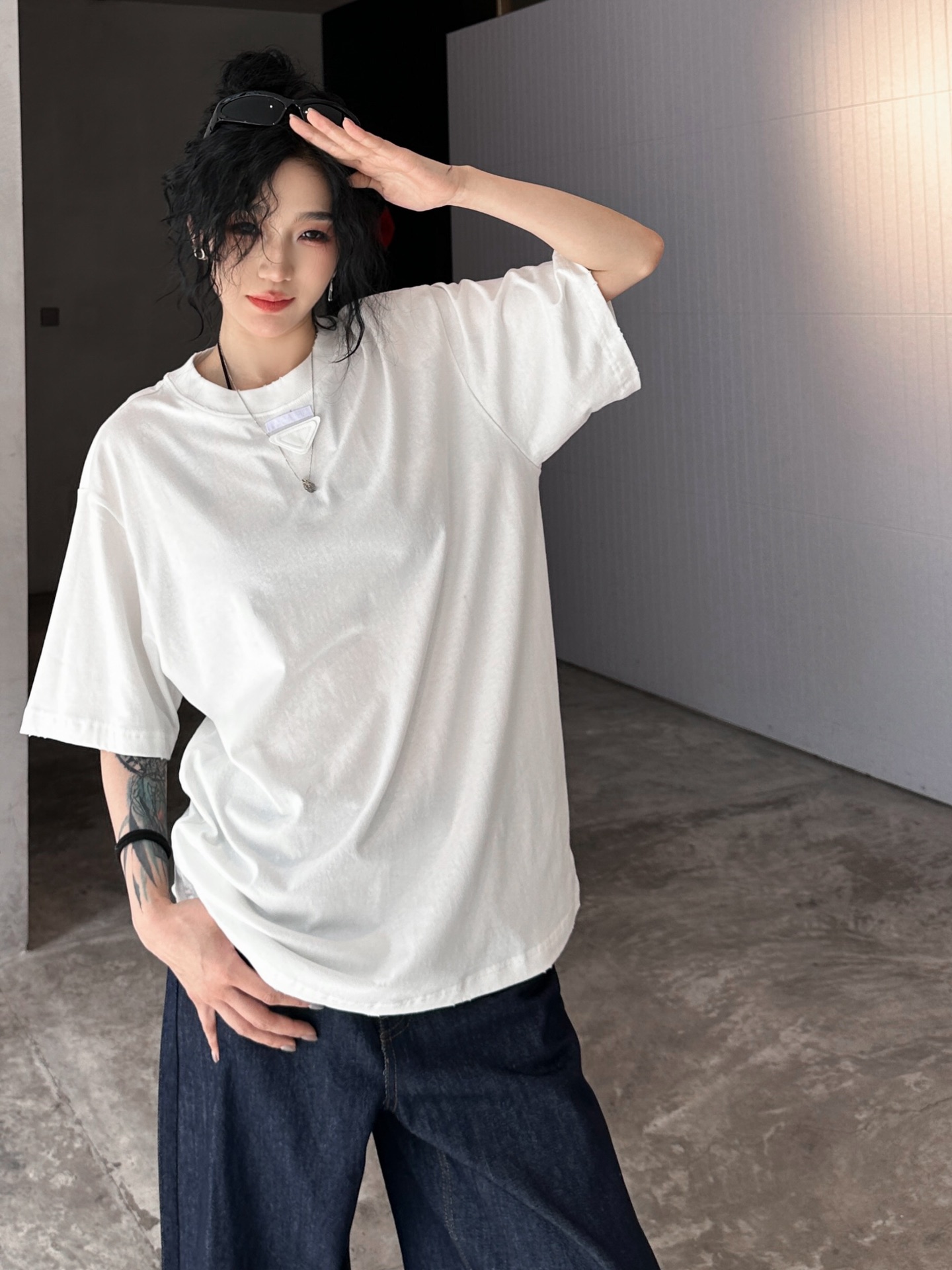  🆕P家｜新款洗水短袖，百分百棉💯简单时尚不挑人，宽松廓形，通勤休闲内搭皆可，尺码SML