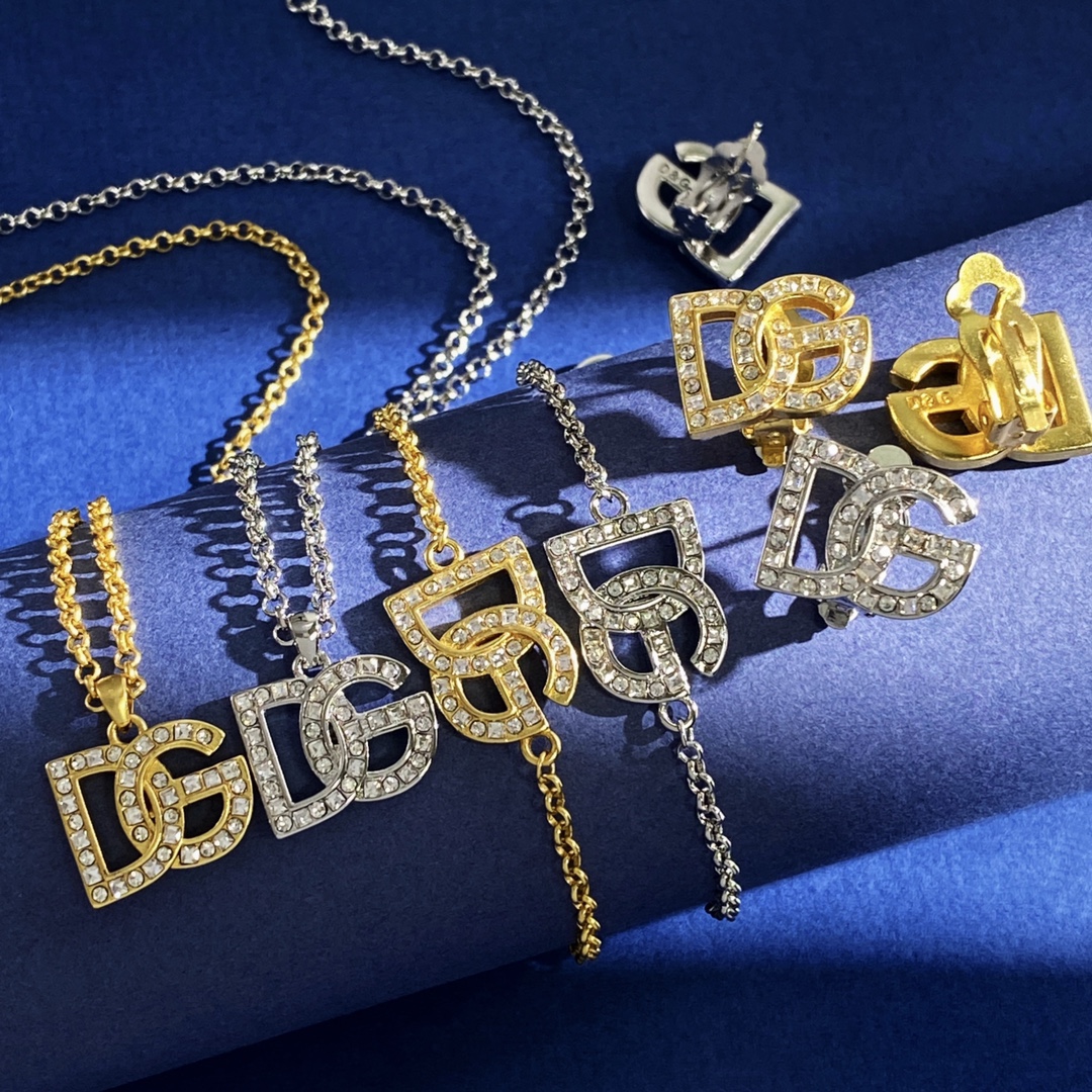 D&G Retrospective Fashion Jewelry Highlights: Handcuff, Necklace, Earring