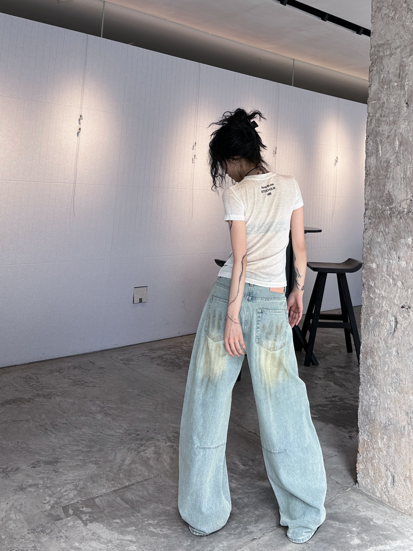  🆕ACNE｜新款印花洗水小版T，76%天丝面料  24%涤。柔软修身，舒适清爽。胸前经典字母印花简约百