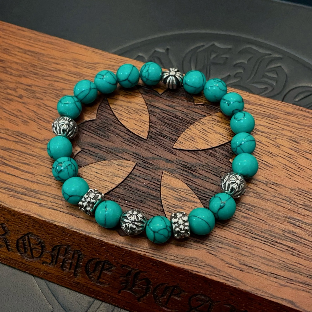 NO:114896,Batch New [Counter Quality] Chrome Hearts Croxin Classic retro multi-element turquoise bracelet, Kuaishou/ins/Little Red Book popular, different concave and convex and convex design styles present unique. Cross Scout flowers are Croxin's logo, so they last longer. Genuine version Chrome Hearts Croxin Difference to the market ordinary light version, match the quality of the version, look at the details of the letter printing, retro old gray oxygen level. Seiko version!  , jewelry boutique, chrome hearts, chrome hearts, bracelet19860909批 新款【专柜品质】Chrome Hearts克罗心 经典复古多元素绿松石手串手链 ,快手/ins/小红书热门,凹凸造型不同的花纹设计风格呈现出与众不同 十字架童军花是克罗心的标志 所以更经久不衰 正品打版Chrome Hearts克罗心 区别市场普通轻版 对版对标品质 看字印细节 复古做旧灰氧程度.精工版本！,饰品精品,chrome hearts,chrome hearts,bracelet,Jewelry