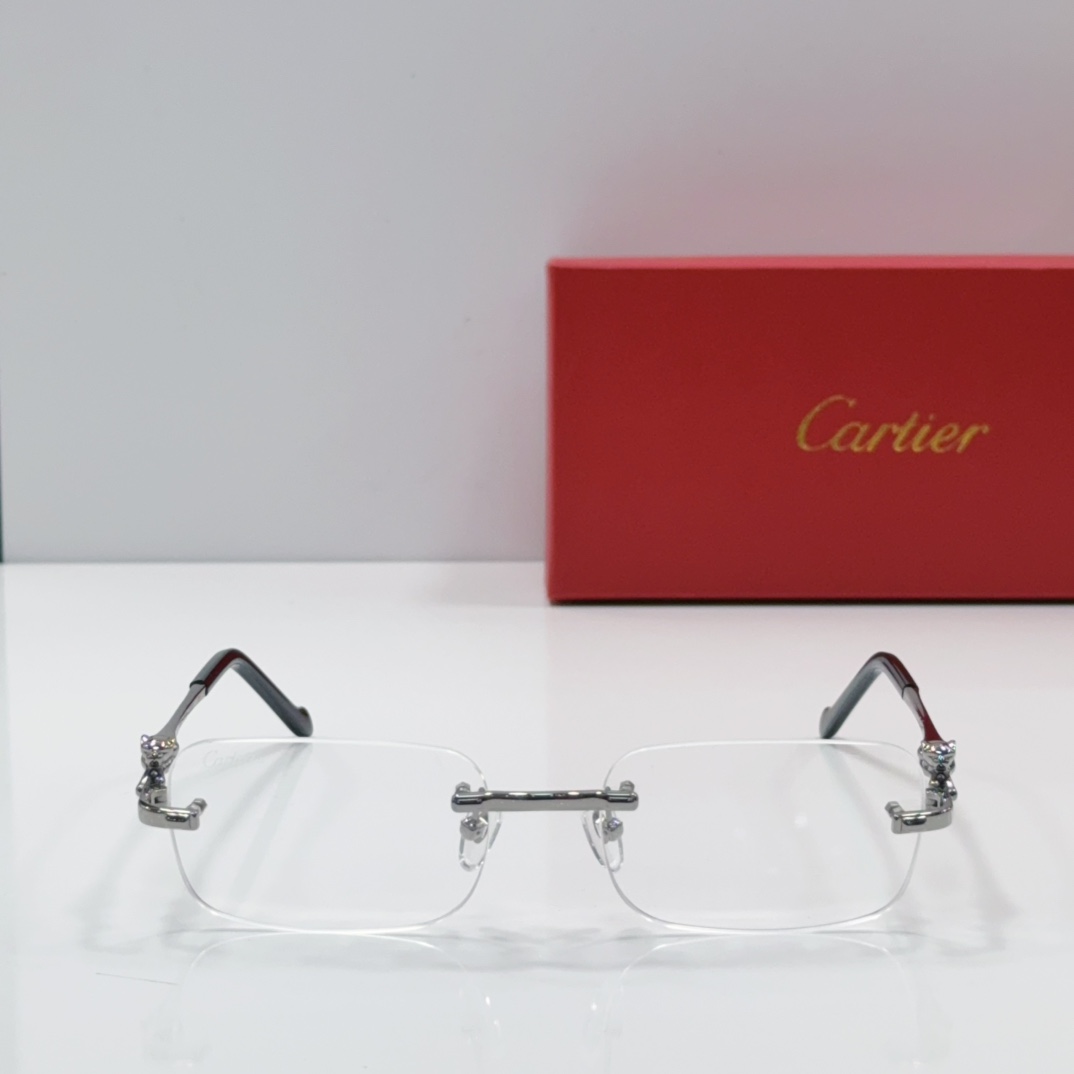 Cartier Rimless Business Glasses Metal