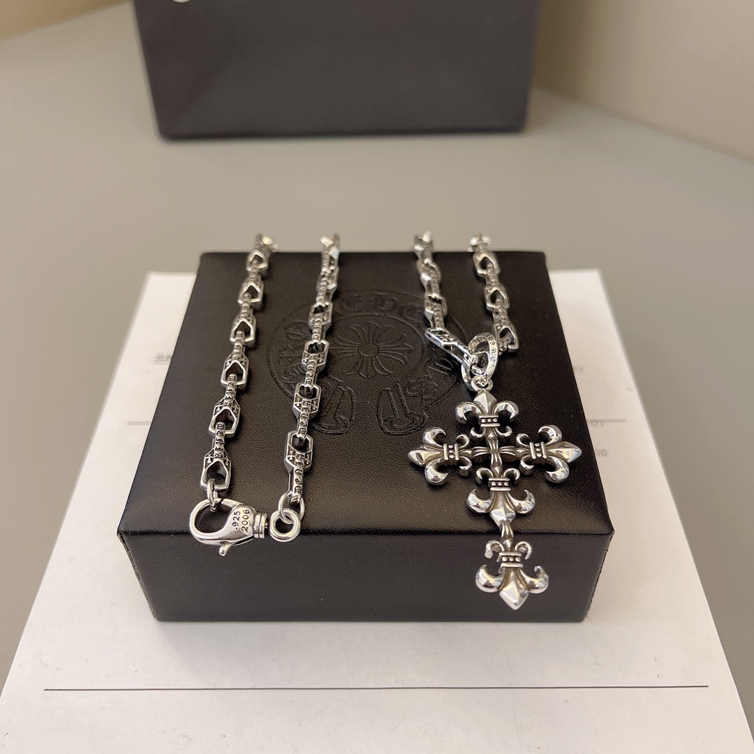 NO:533683,Necklace Chrome Hearts Beautiful necklace is really good~ Size 60, jewelry quality, chrome hearts, chrome hearts, necklace19860909项链 Chrome Hearts 克罗心 绝美项链 真的好好看～ 尺寸60,饰品精品,chrome hearts,chrome hearts,necklace,Jewelry
