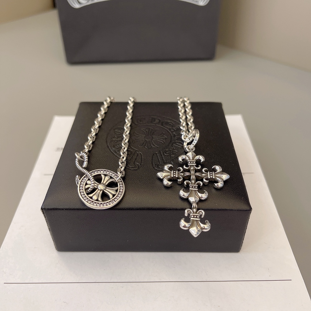 NO:589958,Necklace Chrome Hearts Beautiful necklace, really beautiful~ Size 60, fine jewelry, chrome hearts, chrome hearts, necklace19860909项链 Chrome Hearts 克罗心 绝美项链 真的好好看～ 尺寸60,饰品精品,chrome hearts,chrome hearts,necklace,Jewelry
