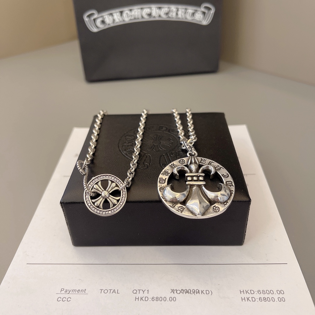 NO:379848,Necklace Chrome Hearts Beautiful necklace is really good~ Size 60, jewelry quality, chrome hearts, chrome hearts, necklace19860909项链 Chrome Hearts 克罗心 绝美项链 真的好好看～ 尺寸60,饰品精品,chrome hearts,chrome hearts,necklace,Jewelry