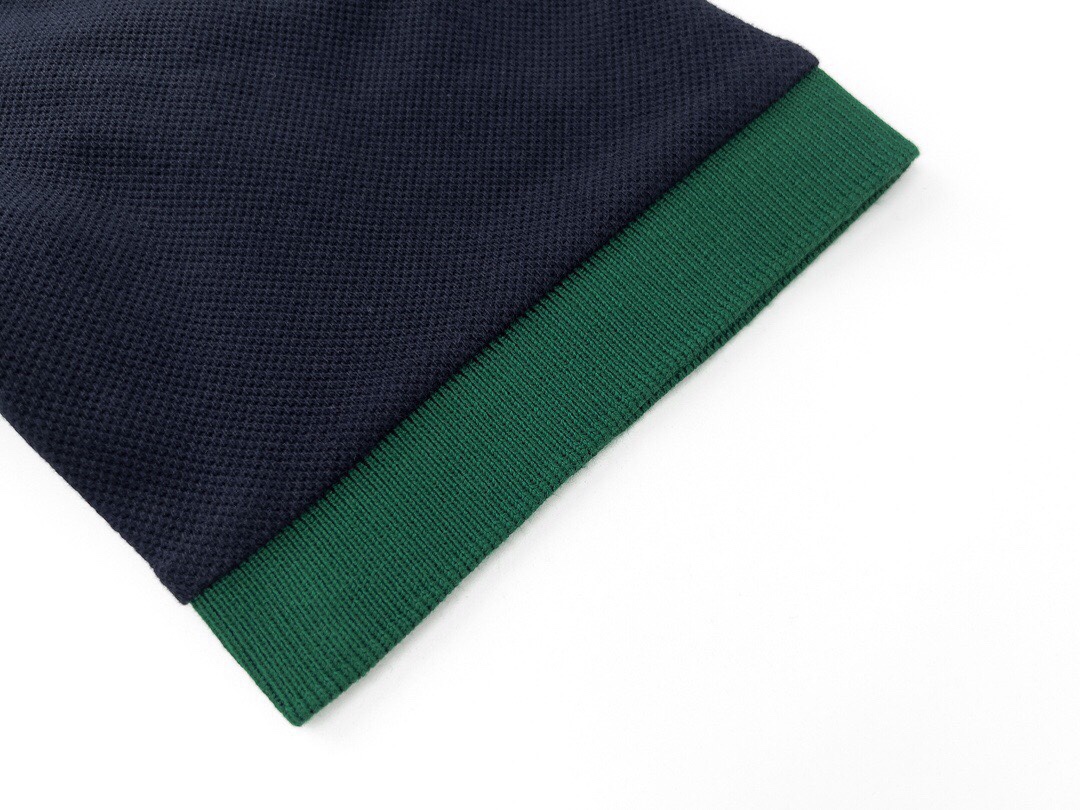 古驰/Gucci 夏季新款 经典字母刺绣红绿条纹翻领短袖Polo衫