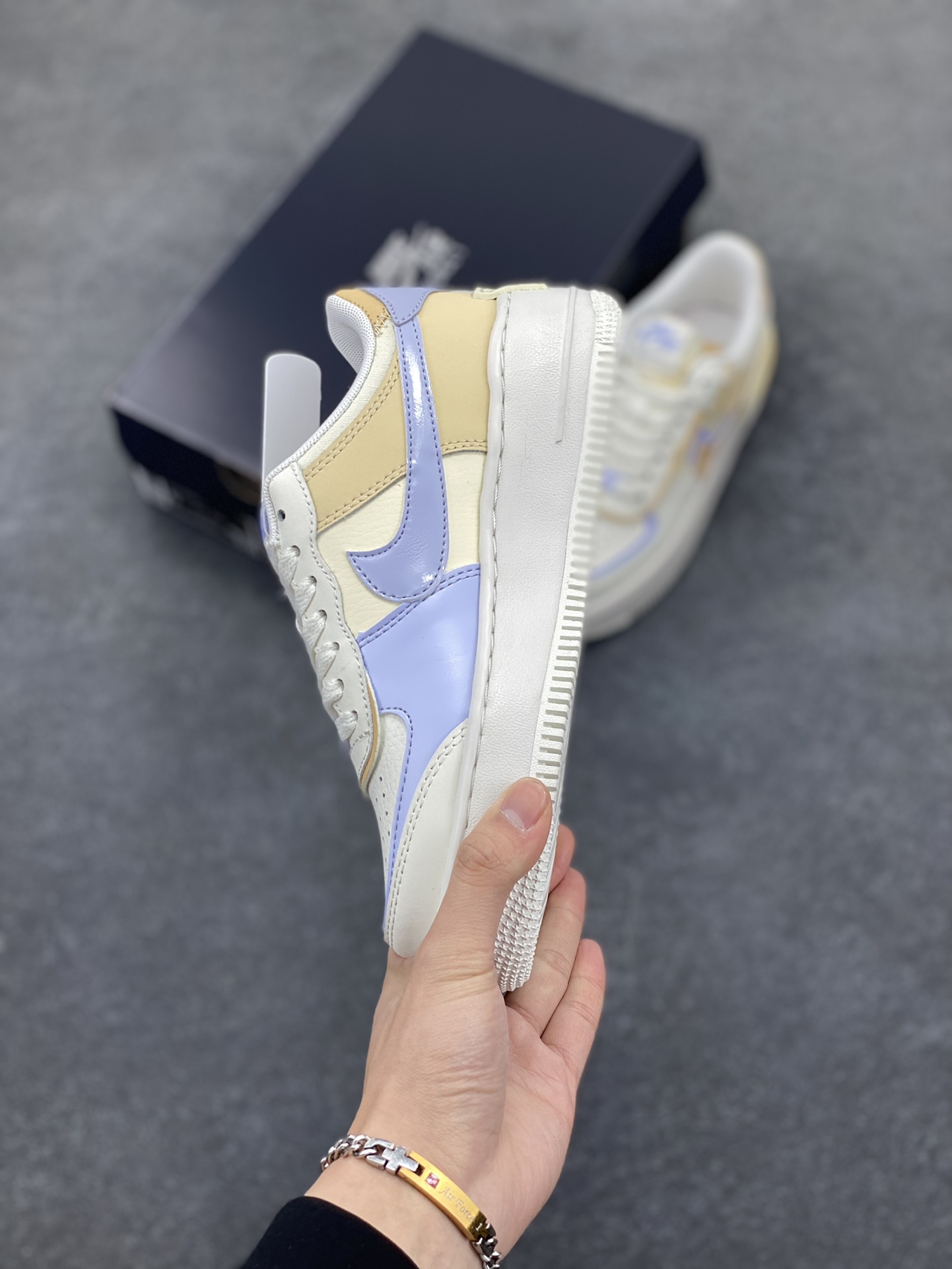 图片[3]-NK Air Force 1 Shadow 轻量增高低帮百搭板鞋\”拼接马卡龙\” 全新少女系解构主义设计双层轻量EVA发泡中底+防滑RB橡胶外圈底鞋底 原楦头原纸板 打造纯正空军版型 专注外贸渠道 全掌内置蜂窝气垫 原盒配件 原厂中底钢印、拉帮完美 货号： DZ1847-114 尺码：35.5 36 36.5 37.5 38 38.5 39 40 40.5 41 42-选品中心