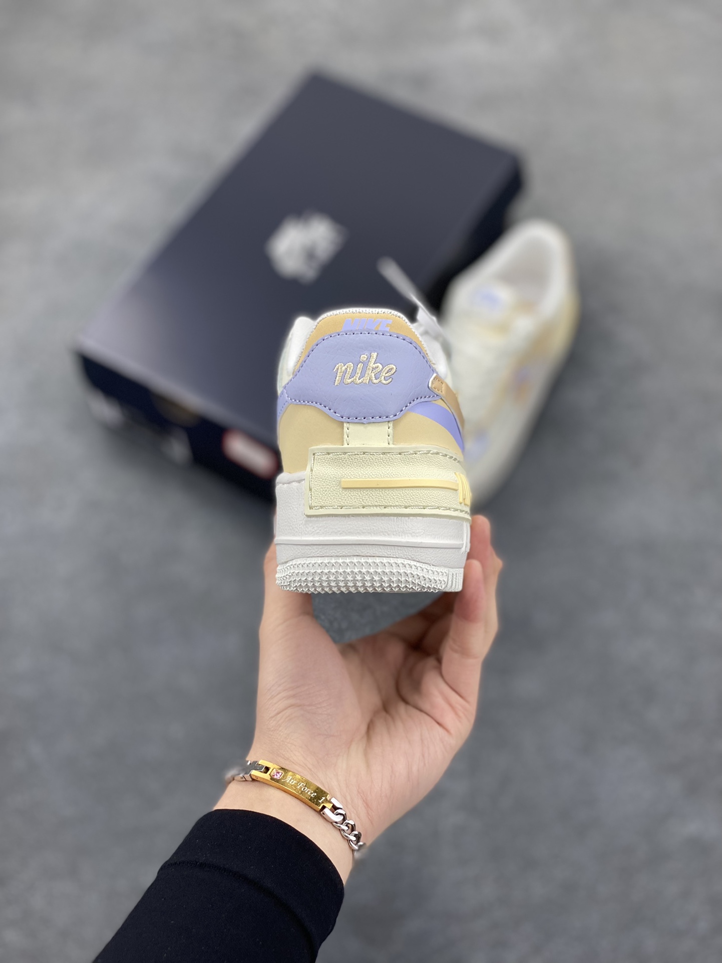 图片[4]-NK Air Force 1 Shadow 轻量增高低帮百搭板鞋\”拼接马卡龙\” 全新少女系解构主义设计双层轻量EVA发泡中底+防滑RB橡胶外圈底鞋底 原楦头原纸板 打造纯正空军版型 专注外贸渠道 全掌内置蜂窝气垫 原盒配件 原厂中底钢印、拉帮完美 货号： DZ1847-114 尺码：35.5 36 36.5 37.5 38 38.5 39 40 40.5 41 42-选品中心