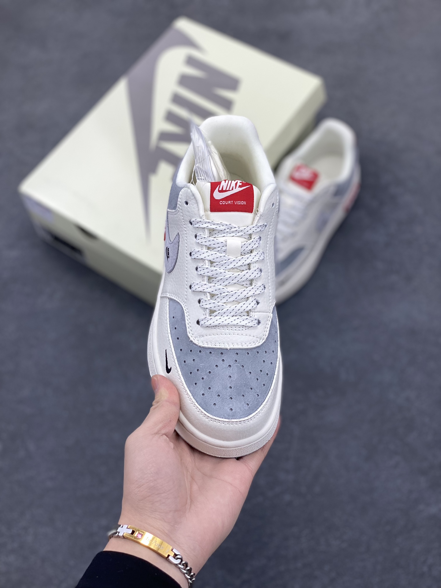 图片[2]-海外爆款 ZP订单 NIKE EBERNON Low prm 小空军低帮百搭透气休闲运动板鞋 独家头层版本 原数据独家私模大底 纯正版型 清洁度完美 货号：FD5188-123 尺码：36 36.5 37.5 38 38.5 39 40 40.5 41 42 42.5 43 44 44.5 45-选品中心