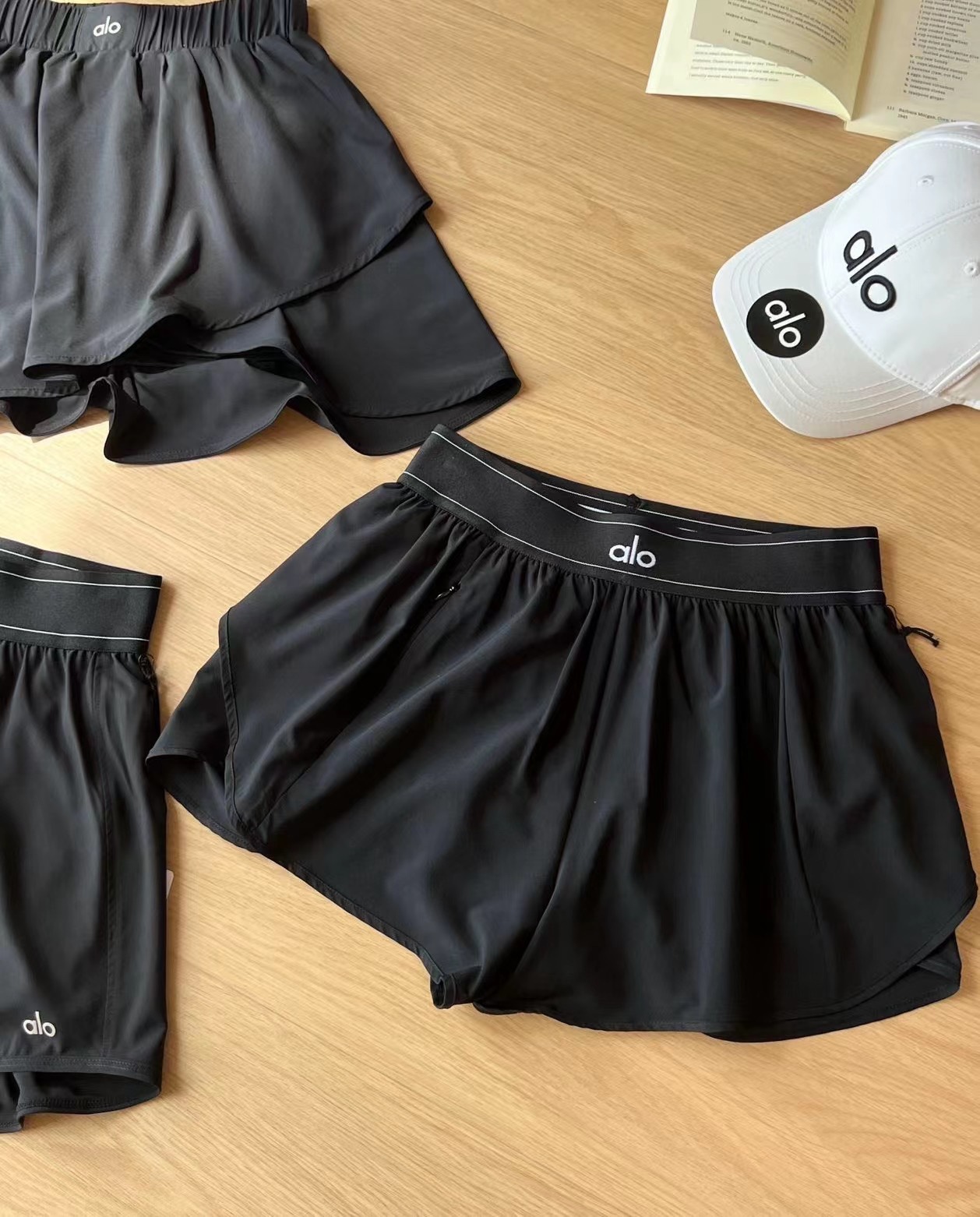 ALO Yoga Black Tennis Skirt | High-Performance Running Shorts - Sizes S, M, L 3 i1741409132 9320 1