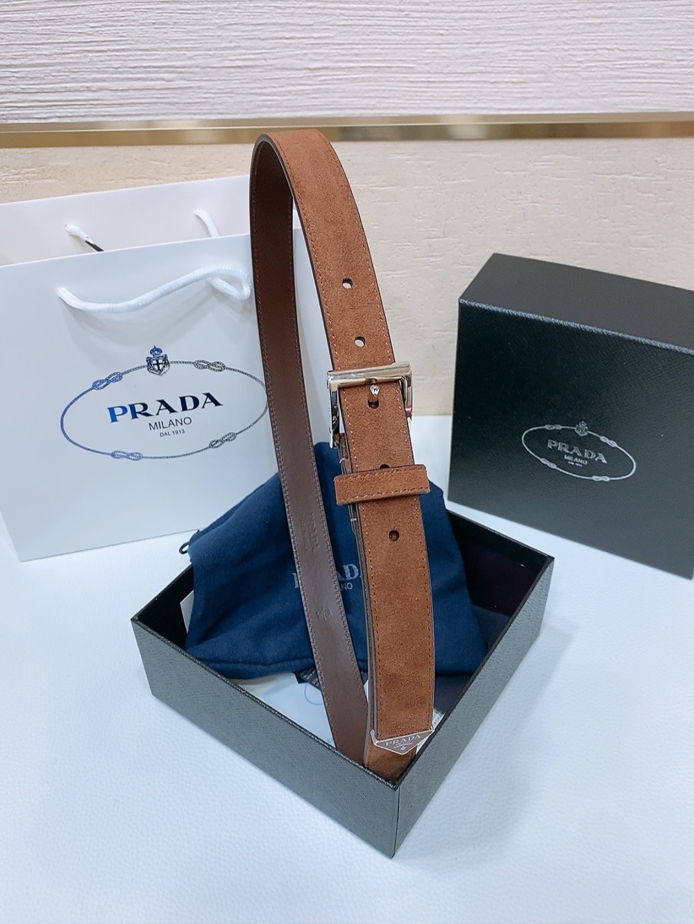 Prada Style Leather Men's Belts Lookbook Reference image 1