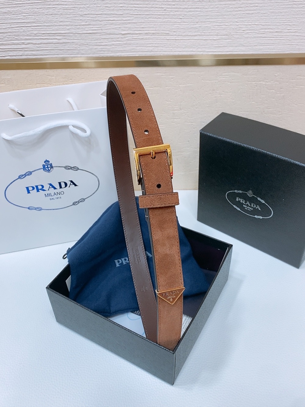 Prada Style Leather Men's Belts Lookbook Reference image 1