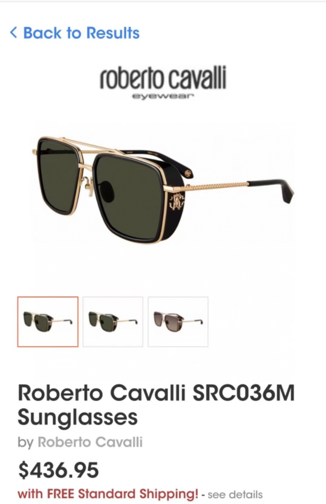  ‼️Roberto Cavalie*✨✨✨MODEL：SRC036M✨✨✨ SIZE：57口17-14