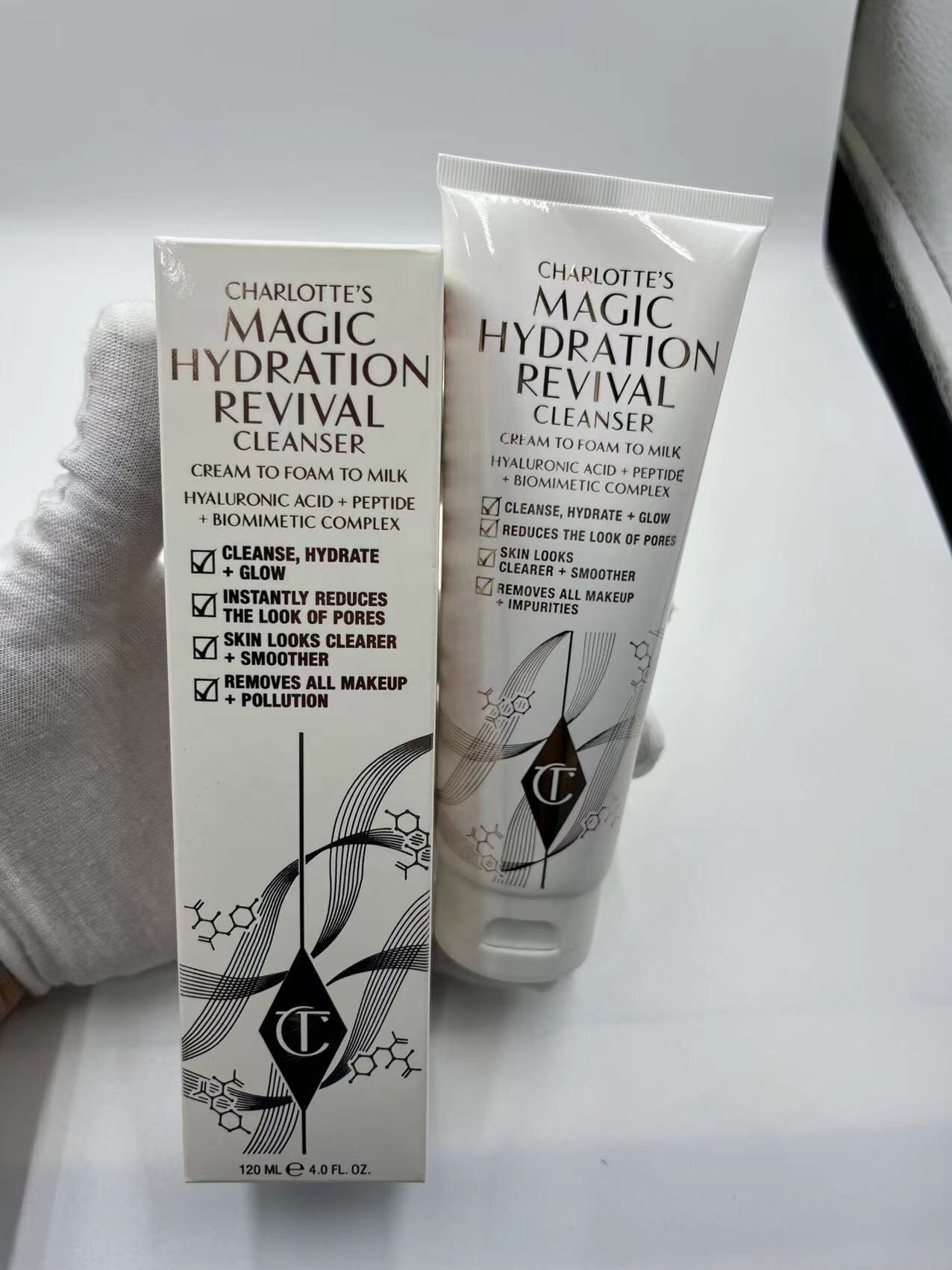 36! CT nueva crema limpiadora de origen fantasma CT nuevo limpiador facial 3 en 1: limpiar, desmaquillar, hidratar - fo…