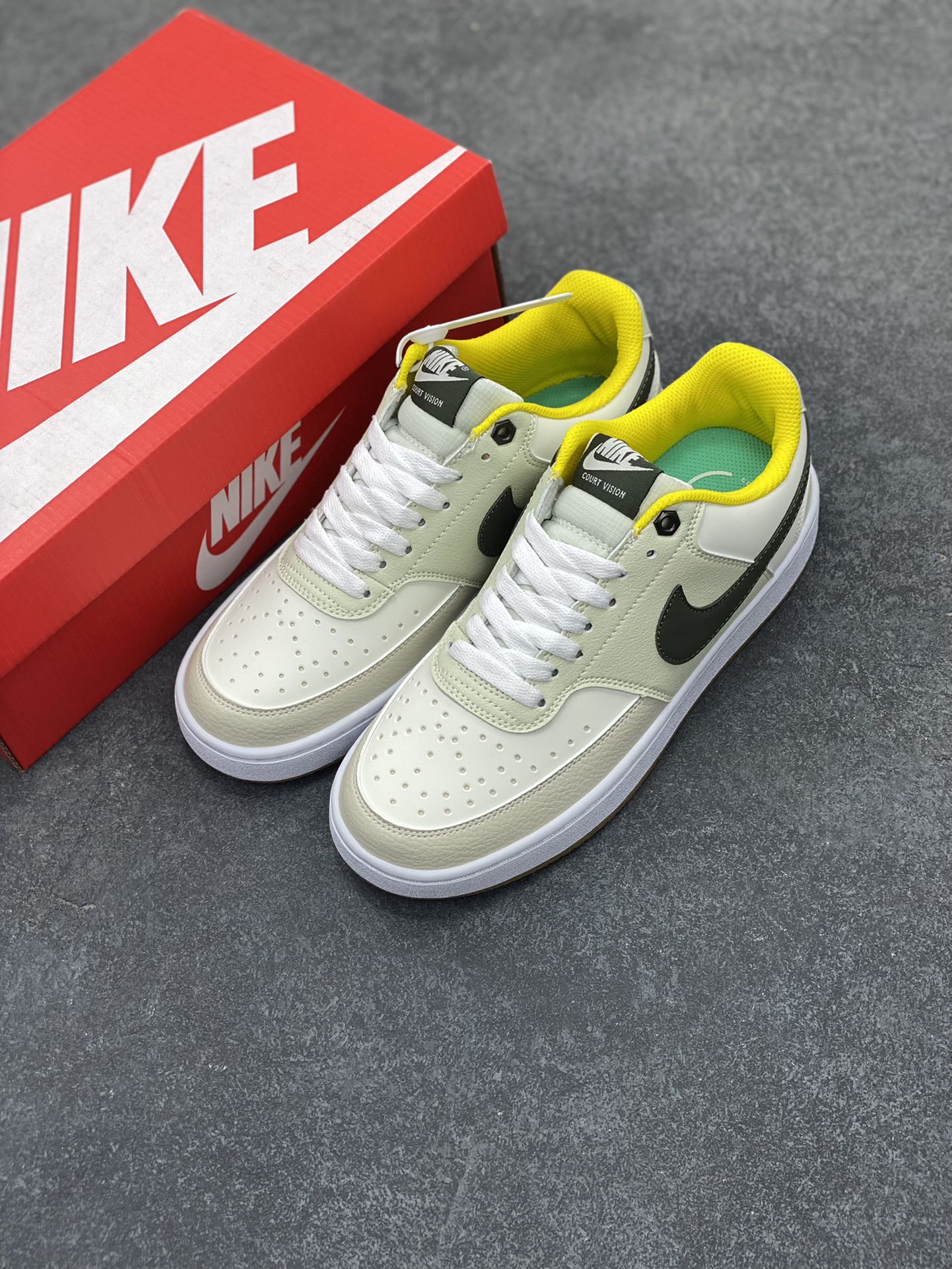 图片[8]-福利特价 Nike Court Borough Low 低帮百搭透气休闲运动板鞋男女鞋 经典耐用的设计，兼顾舒适脚感和出众风范，演绎匠心之作。结构性的支撑贴合感结合复古篮球设计，塑就场外全明星风范。 货号：FV3630-131 尺码：36 36.5 37.5 38 38.5 39 40 40.5 41 42 42.5 43 44 45-选品中心