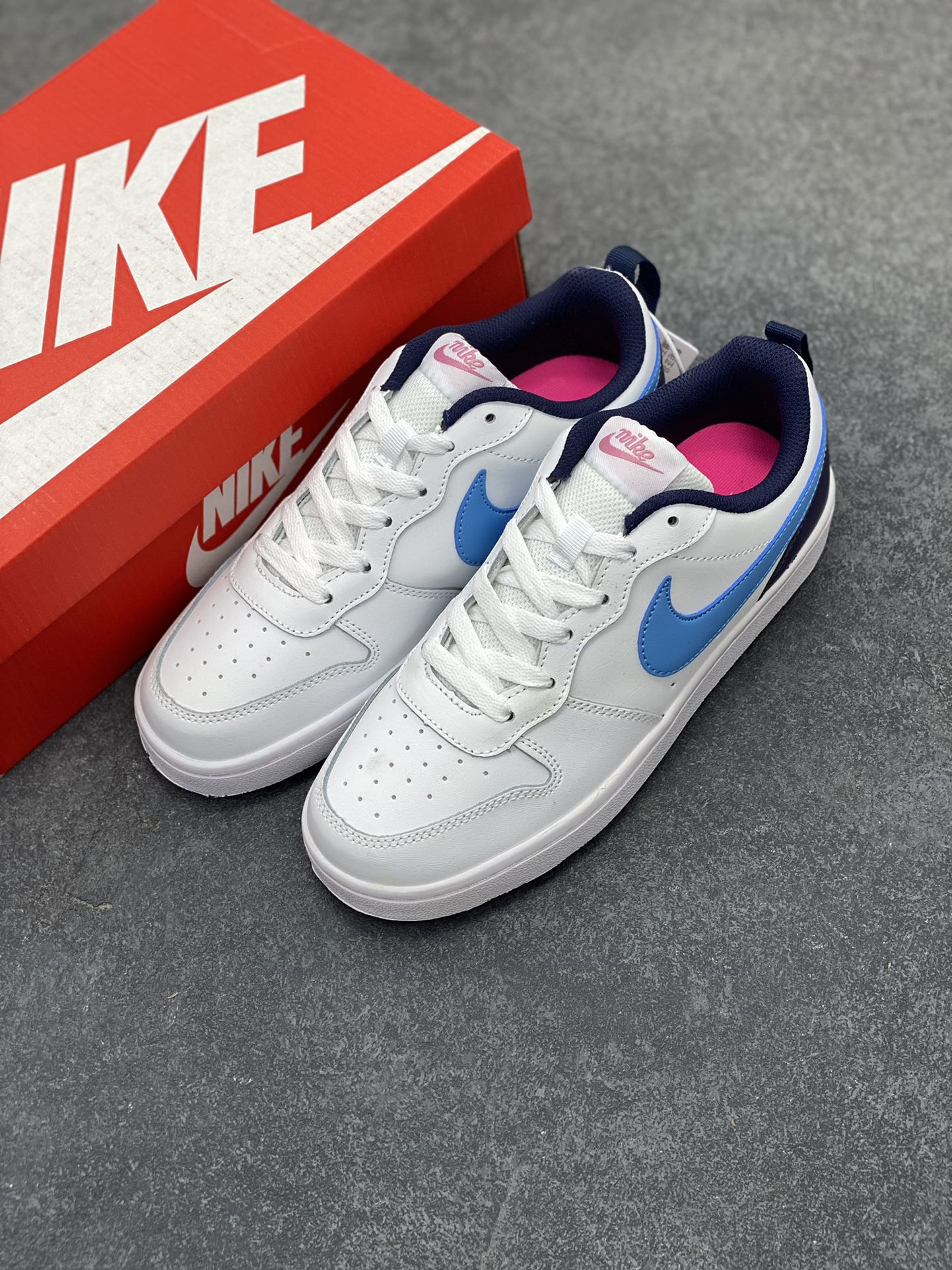 图片[8]-福利特价 Nike Court Borough Low 低帮百搭透气休闲运动板鞋男女鞋 经典耐用的设计，兼顾舒适脚感和出众风范，演绎匠心之作。结构性的支撑贴合感结合复古篮球设计，塑就场外全明星风范。 货号：BQ5448-106 尺码：36 36.5 37.5 38 38.5 39 40 40.5 41 42 42.5 43 44 45-选品中心