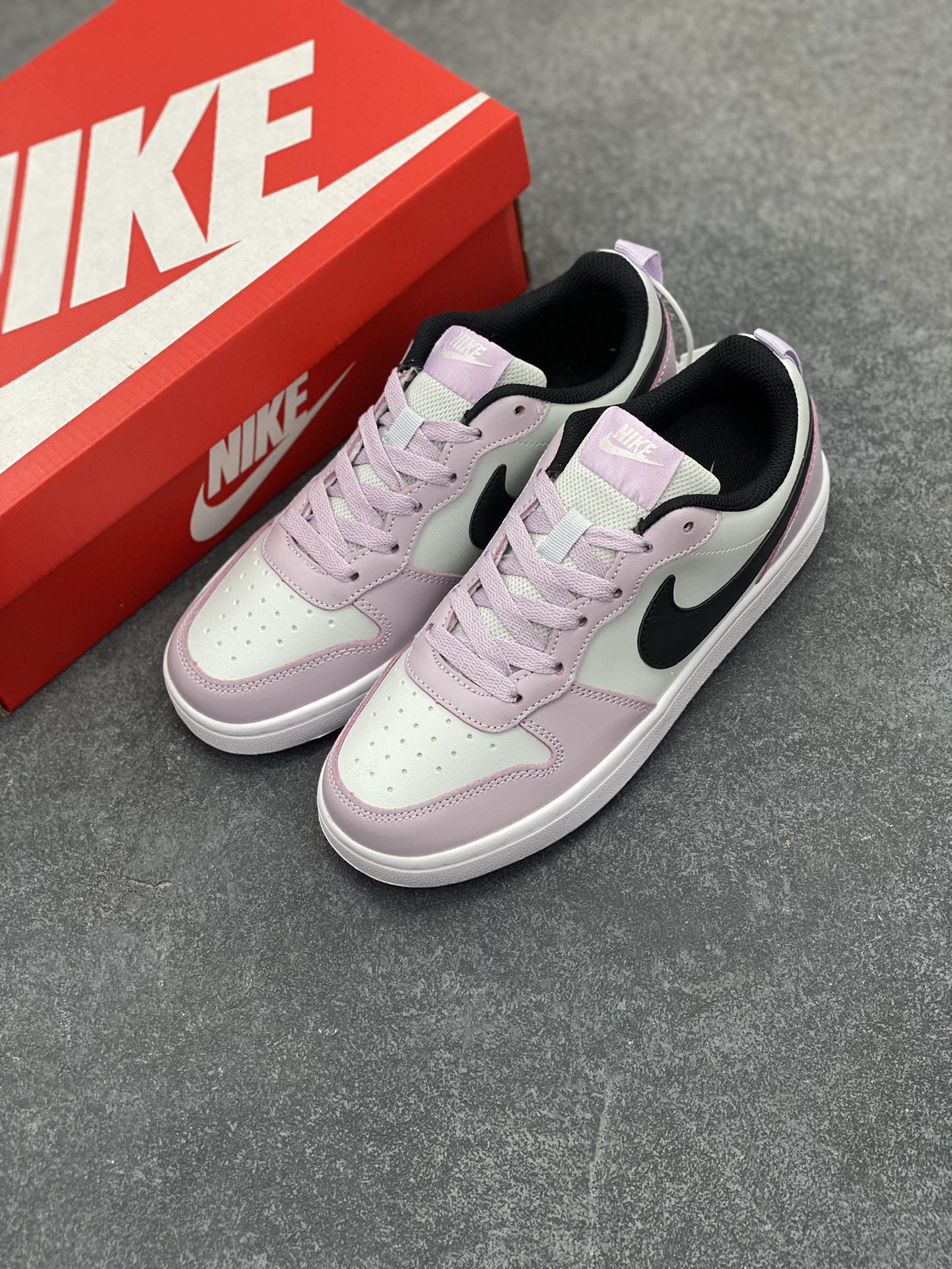 图片[8]-福利特价 Nike Court Borough Low 低帮百搭透气休闲运动板鞋男女鞋 经典耐用的设计，兼顾舒适脚感和出众风范，演绎匠心之作。结构性的支撑贴合感结合复古篮球设计，塑就场外全明星风范。 货号：BQ5448-005 尺码：36 36.5 37.5 38 38.5 39 40 40.5 41 42 42.5 43 44 45-选品中心