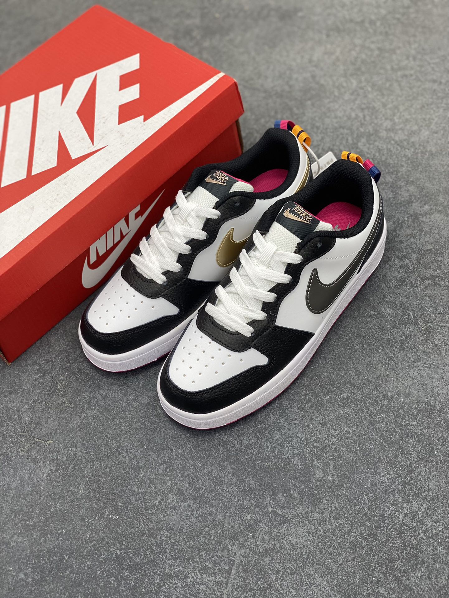 图片[8]-福利特价 Nike Court Borough Low 低帮百搭透气休闲运动板鞋男女鞋 经典耐用的设计，兼顾舒适脚感和出众风范，演绎匠心之作。结构性的支撑贴合感结合复古篮球设计，塑就场外全明星风范。 货号：DJ0040-100 尺码：36 36.5 37.5 38 38.5 39 40 40.5 41 42 42.5 43 44 45-选品中心