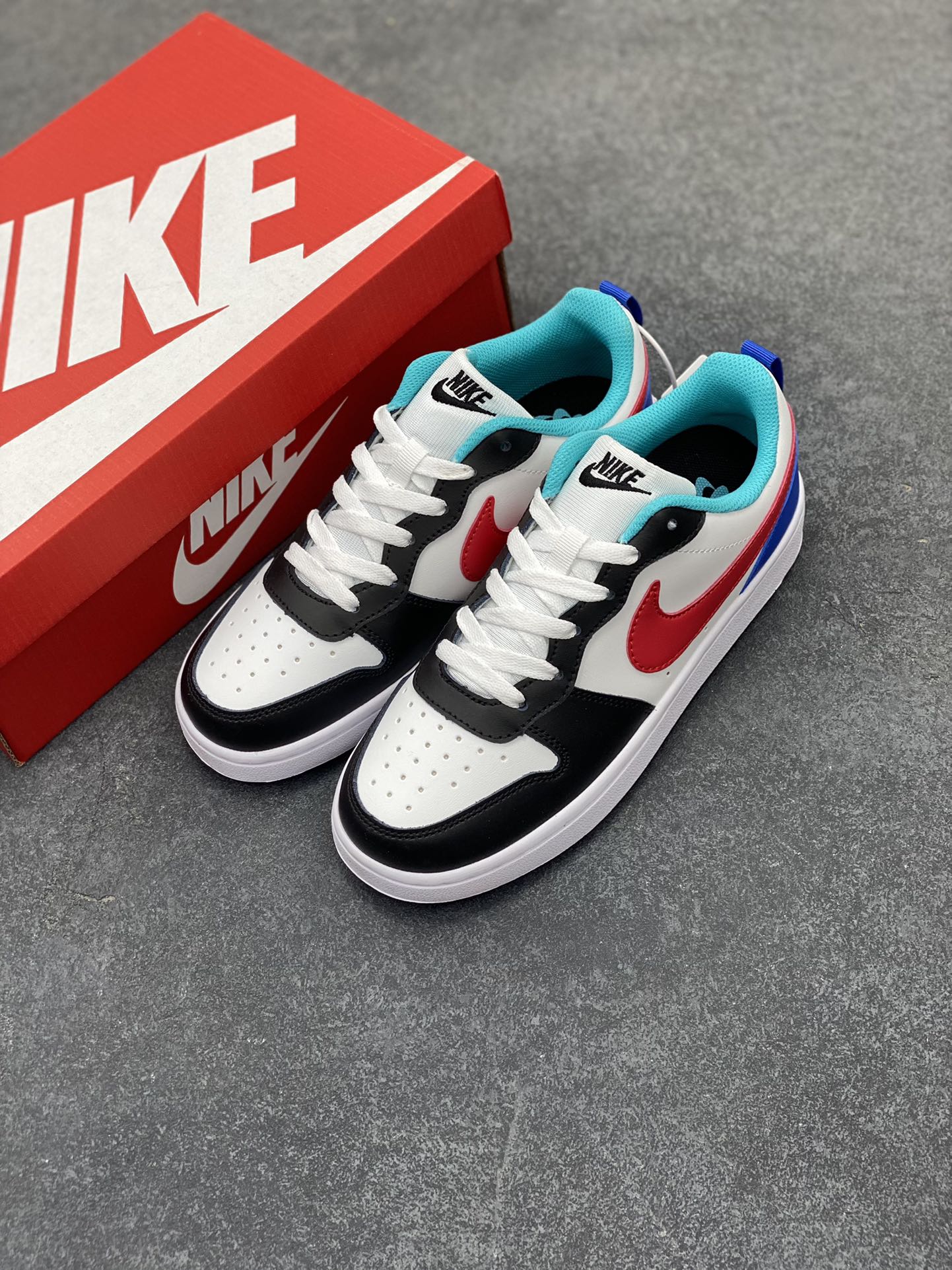 图片[8]-福利特价 Nike Court Borough Low 低帮百搭透气休闲运动板鞋男女鞋 经典耐用的设计，兼顾舒适脚感和出众风范，演绎匠心之作。结构性的支撑贴合感结合复古篮球设计，塑就场外全明星风范。 货号：HF0742-161 尺码：36 36.5 37.5 38 38.5 39 40 40.5 41 42 42.5 43 44 45-选品中心