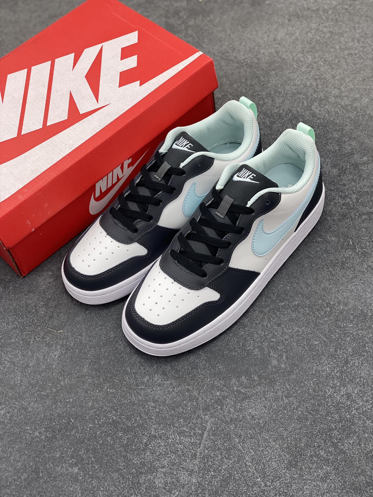 图片[8]-福利特价 Nike Court Borough Low 低帮百搭透气休闲运动板鞋男女鞋 经典耐用的设计，兼顾舒适脚感和出众风范，演绎匠心之作。结构性的支撑贴合感结合复古篮球设计，塑就场外全明星风范。 货号：HQ3258-060 尺码：36 36.5 37.5 38 38.5 39 40 40.5 41 42 42.5 43 44 45-选品中心