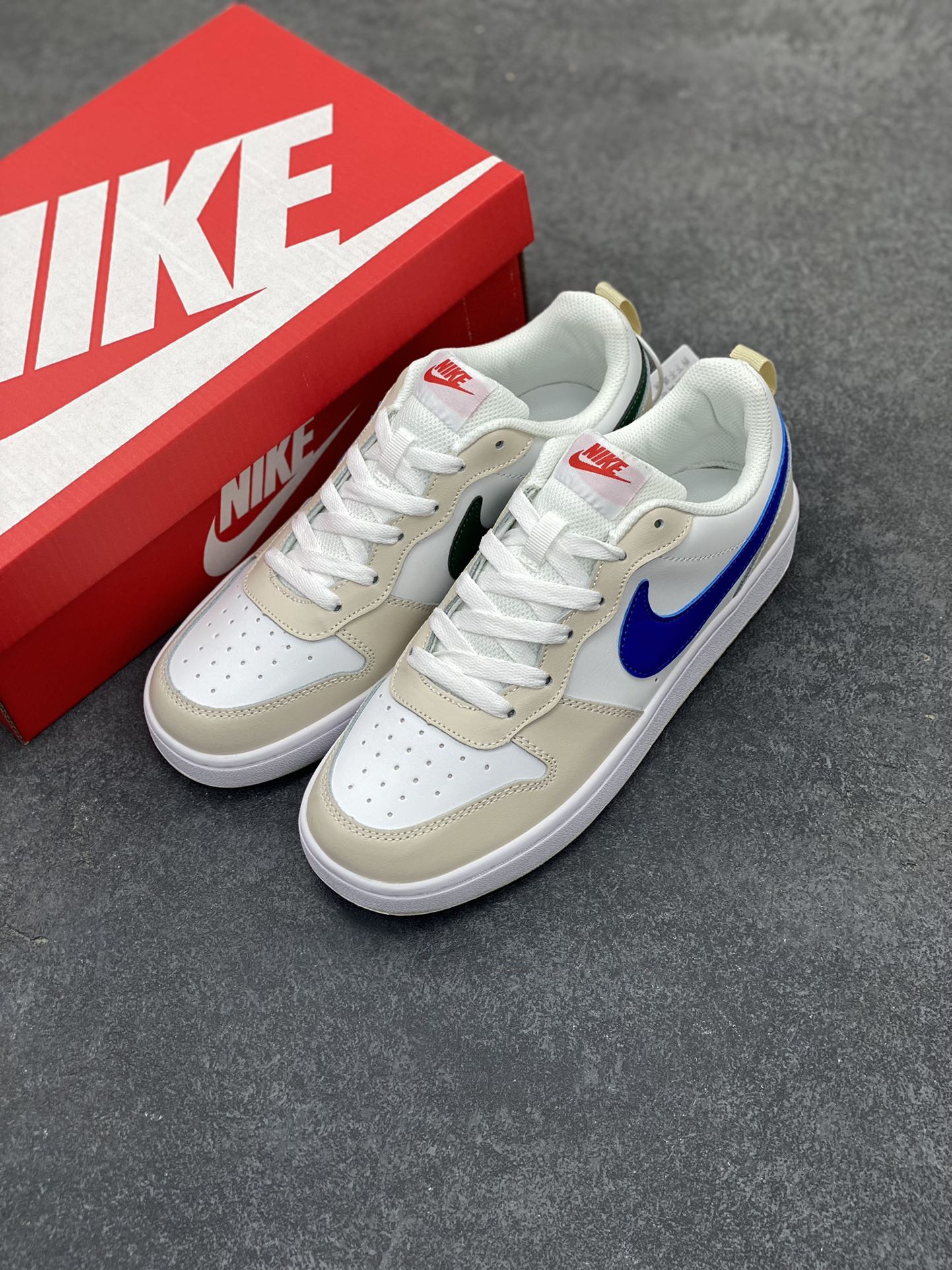 图片[8]-福利特价 Nike Court Borough Low 低帮百搭透气休闲运动板鞋男女鞋 经典耐用的设计，兼顾舒适脚感和出众风范，演绎匠心之作。结构性的支撑贴合感结合复古篮球设计，塑就场外全明星风范。 货号：HQ1189-141 尺码：36 36.5 37.5 38 38.5 39 40 40.5 41 42 42.5 43 44 45-选品中心