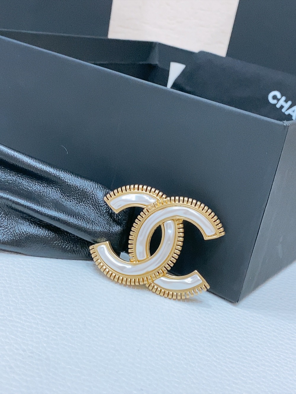 Chanel 代购级 香奈儿 chanel 光面CC黄铜搭扣 羊皮弹力腰带 弹性极好 3