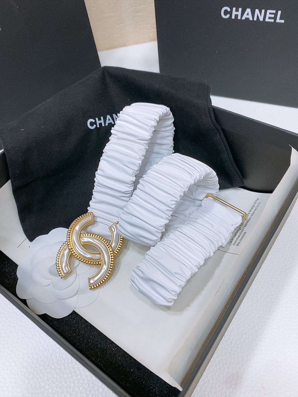 Chanel 代购级 香奈儿 chanel 24c cc树脂白 齿链黄铜logo扣 小牛皮 银色金属 与 金色金属 3