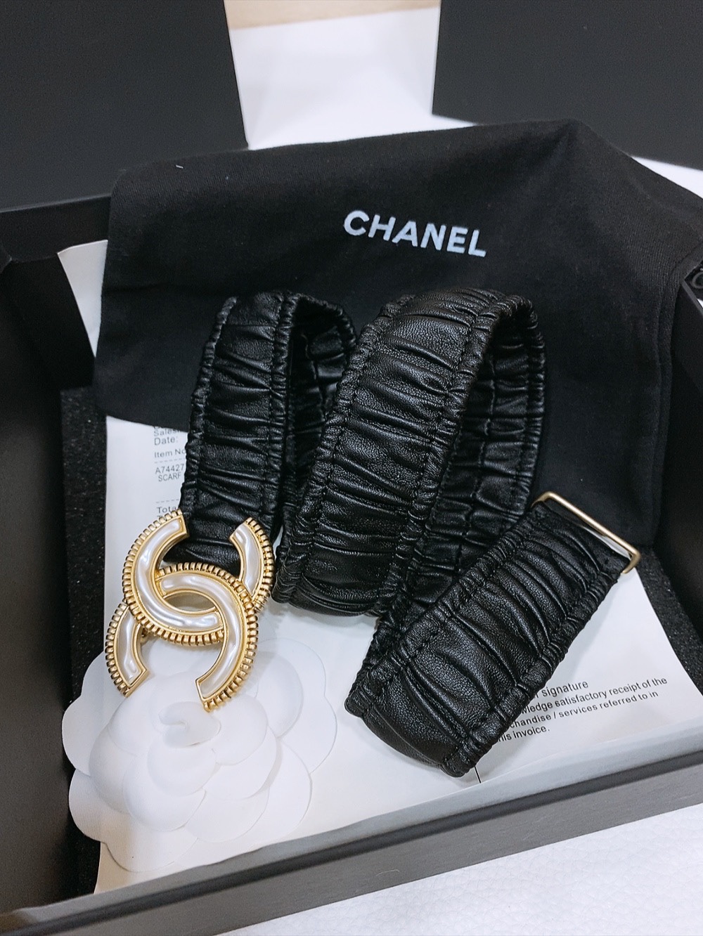 Chanel 代购级 香奈儿 chanel 24c cc树脂白 齿链黄铜logo扣 小牛皮 银色金属 与 金色金属 3