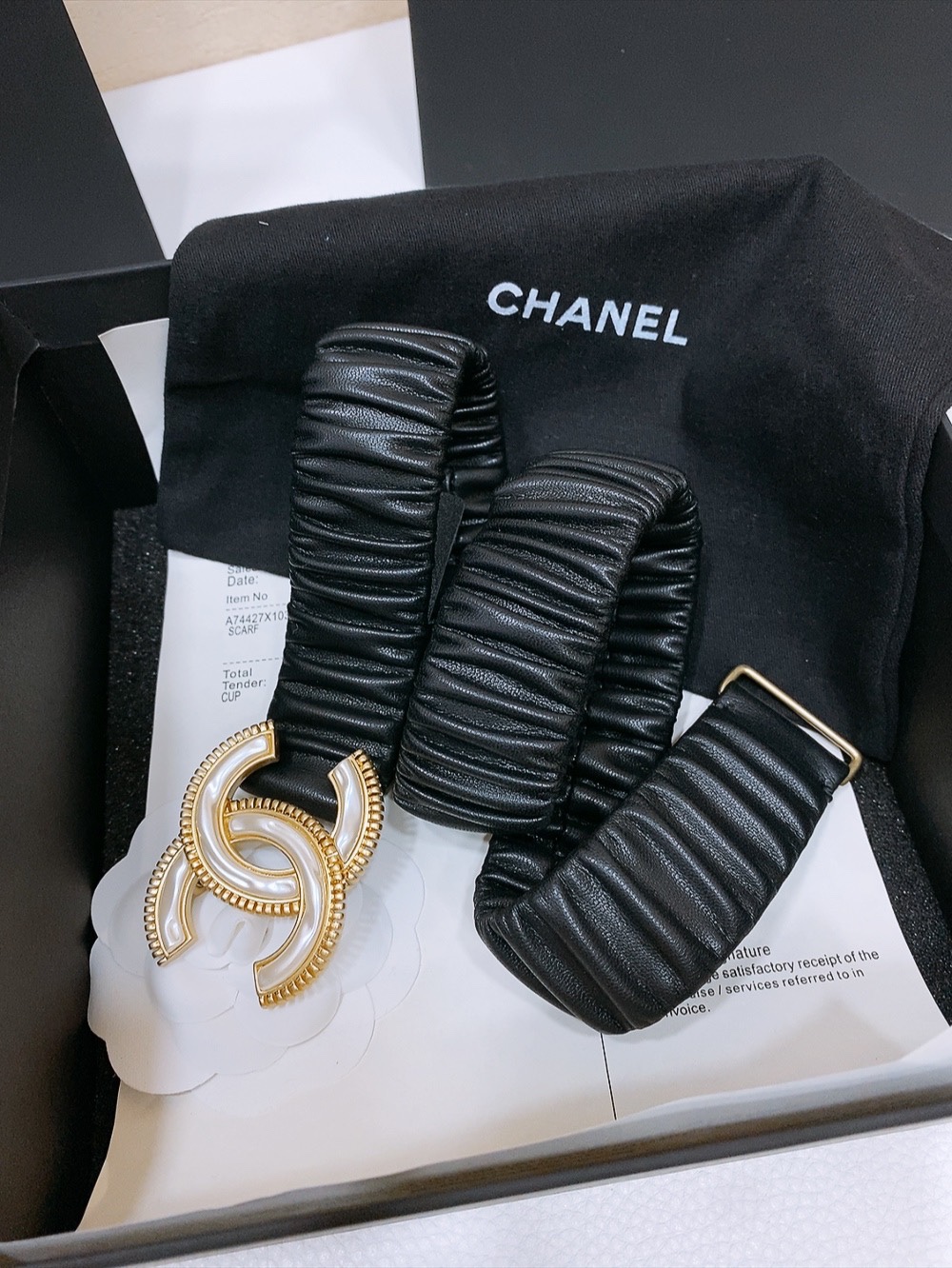 Chanel 代购级 香奈儿 chanel 24c cc树脂白 齿链黄铜logo扣 小牛皮 银色金属 与 金色金属 3