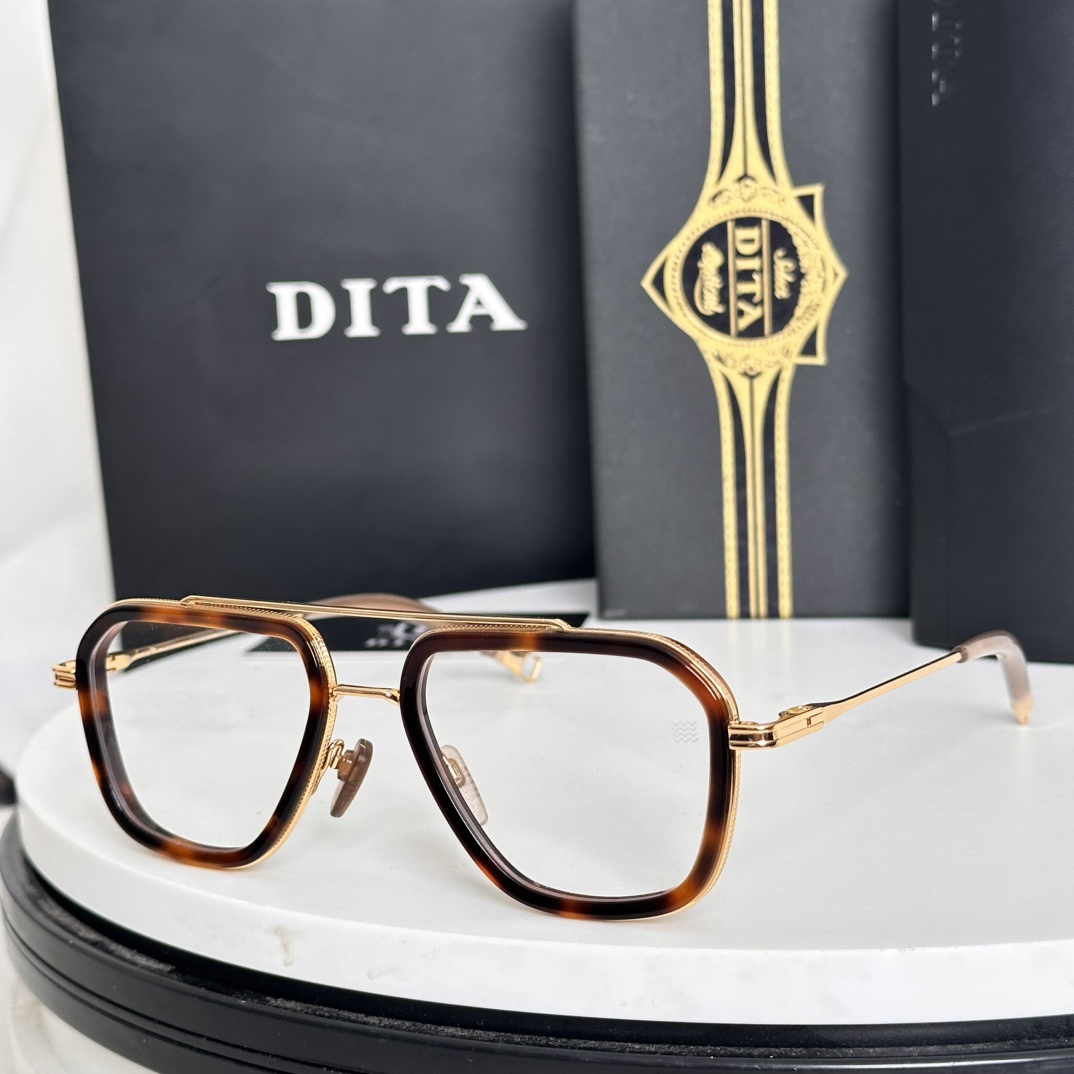  ‼️Dita 
mod：DLA433
高清正品镜片 金灿灿 
Size：53-20 142-