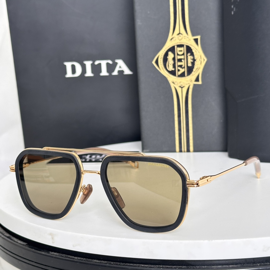  ‼️Dita 
mod：DLA433
高清正品镜片 金灿灿 
Size：53-20 142-