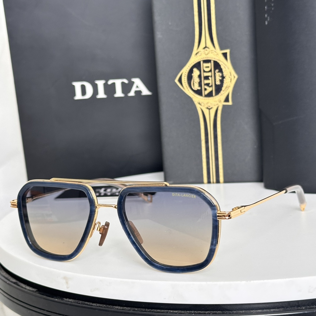  ‼️Dita 
mod：DLA433
高清正品镜片 金灿灿 
Size：53-20 142-