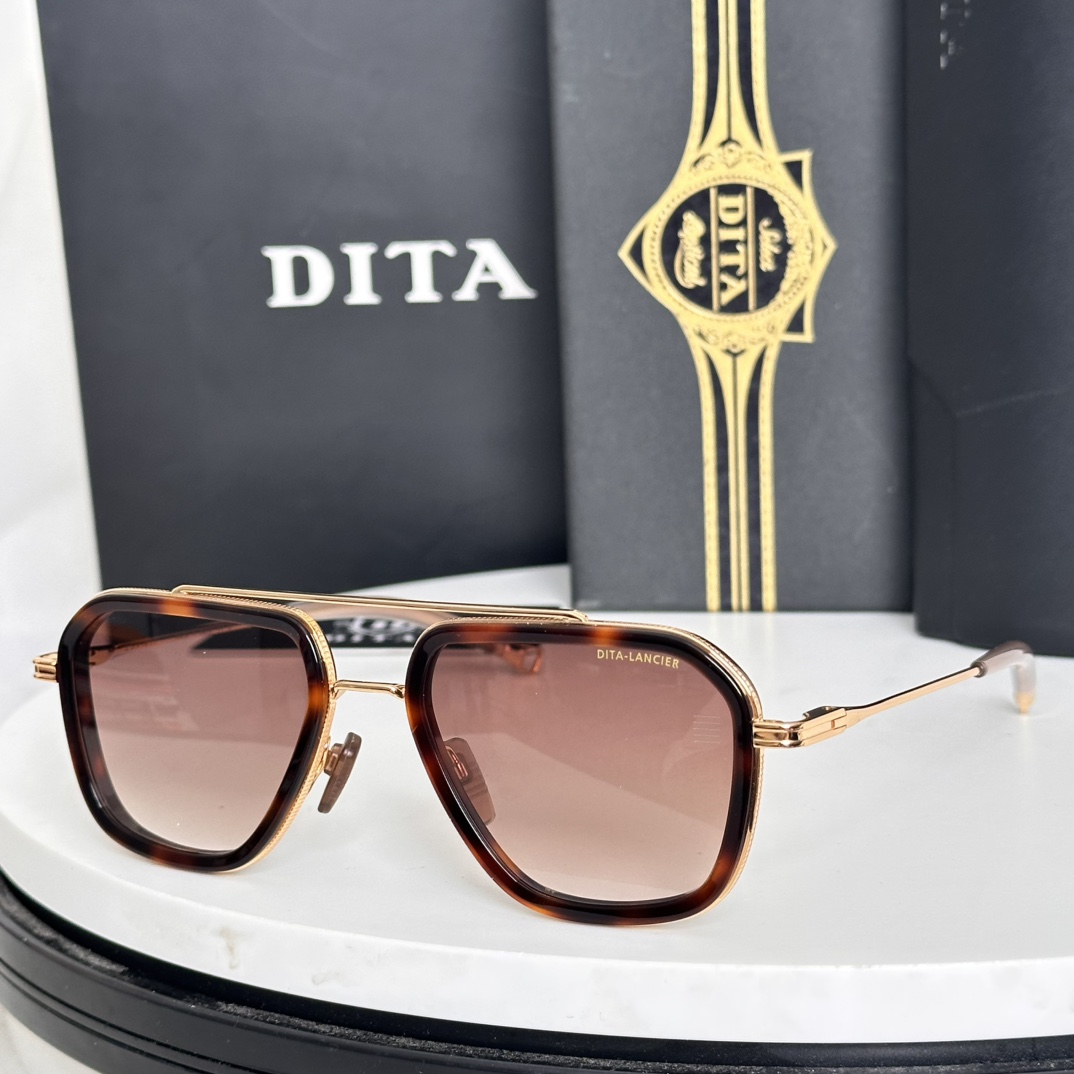  ‼️Dita 
mod：DLA433
高清正品镜片 金灿灿 
Size：53-20 142-