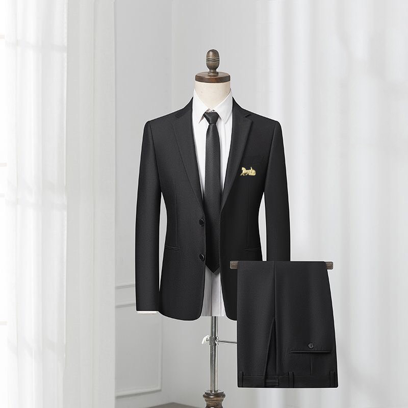 Louis Vuitton Men’s Black Suit Set Business Casual Slim Fit M-4XL