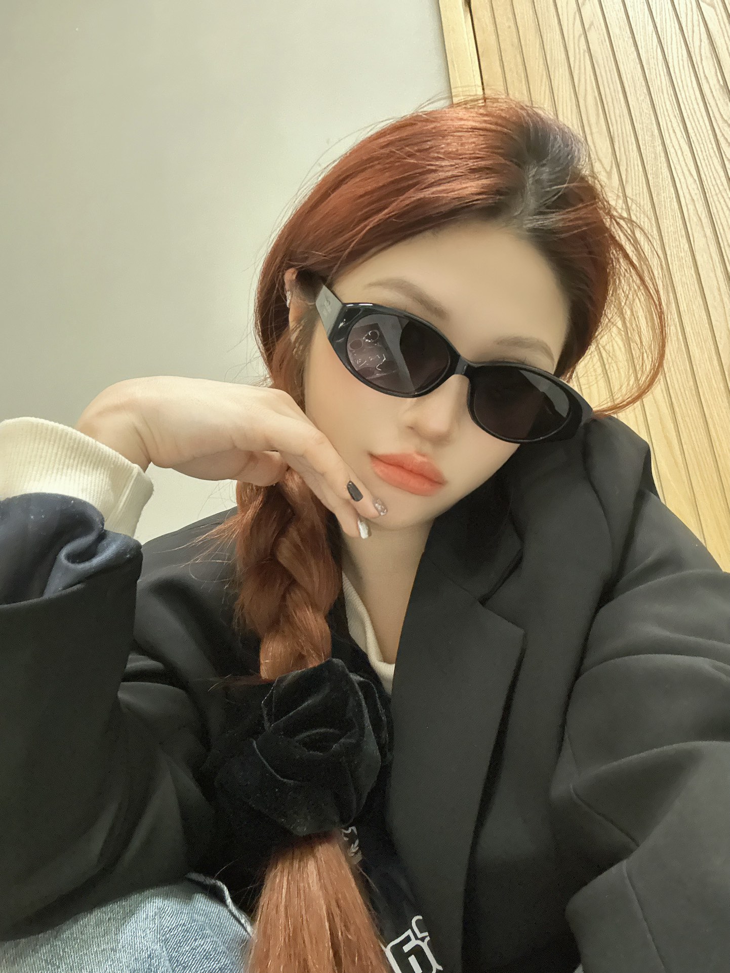  上脸图
BALENCIAGA
MOD：BB0369
SIZE：55口20-145