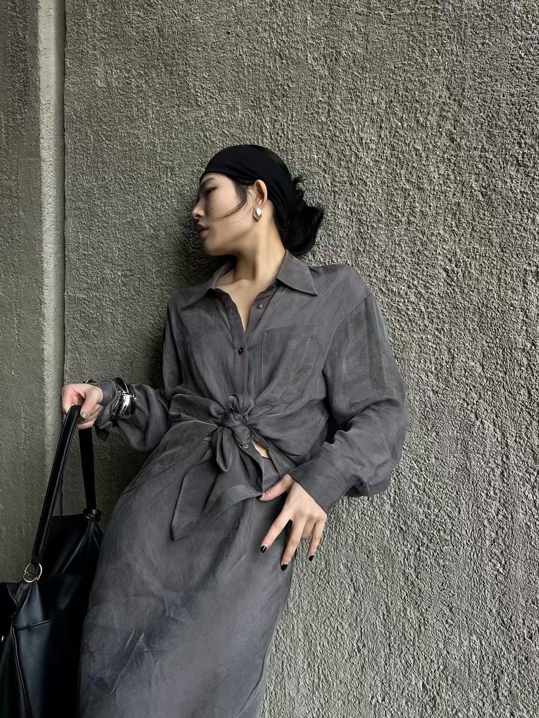 “High-Quality Women’s Clothing: Soft, Airy, Light-Up, Elegant, Simple, Imported, Three Colors, SMLXL Sizes” - 图片 6