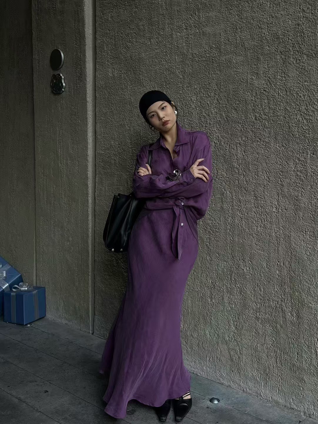 “High-End Women’s Clothes: Soft Hand Mask with Elegant Design in Three Colors, SMLXL Sizes” - 图片 4
