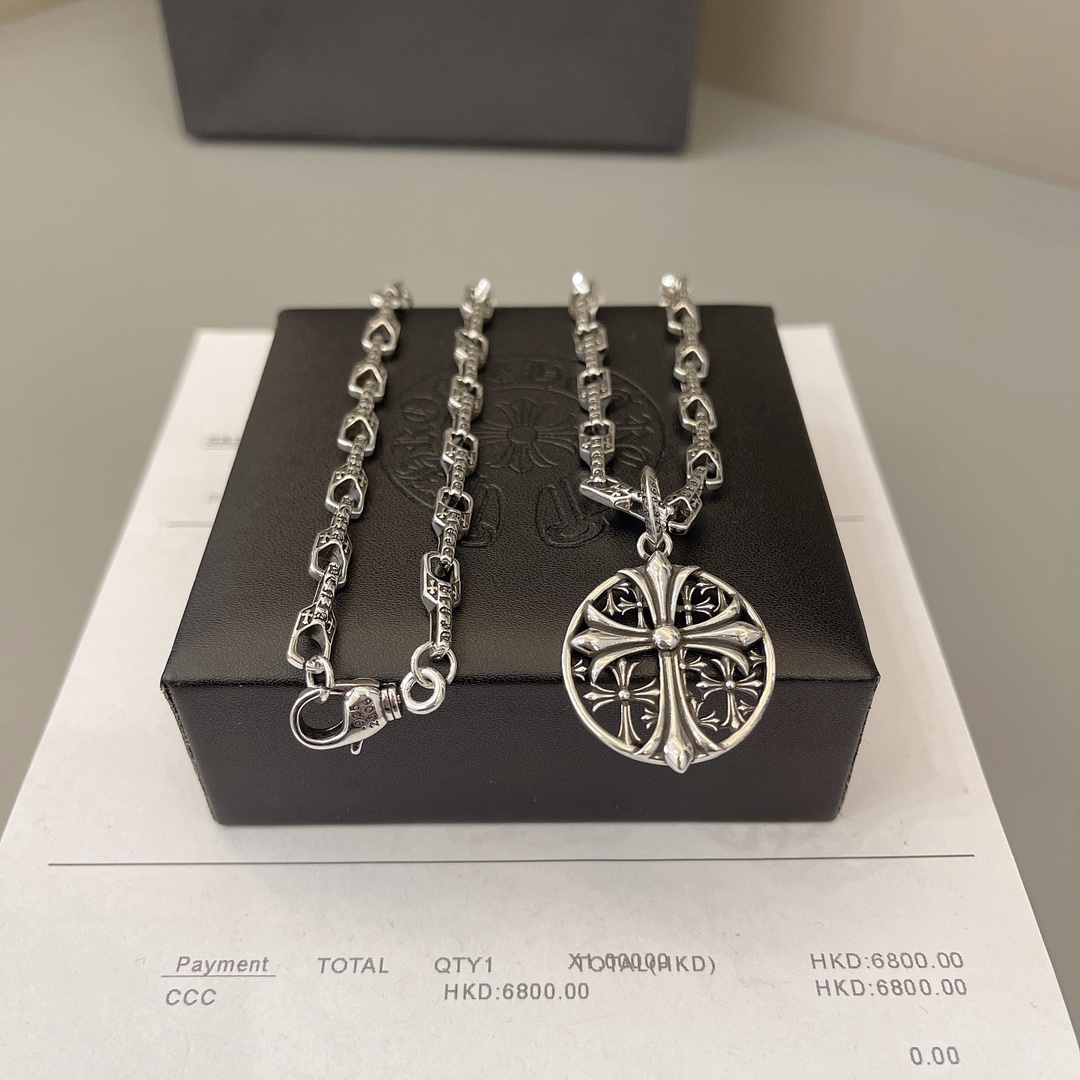 NO:589937,Necklace Chrome Hearts Beautiful necklace, really beautiful~ Size 60, fine jewelry, chrome hearts, chrome hearts, necklace19860909项链 Chrome Hearts 克罗心 绝美项链 真的好好看～ 尺寸60,饰品精品,chrome hearts,chrome hearts,necklace,Jewelry