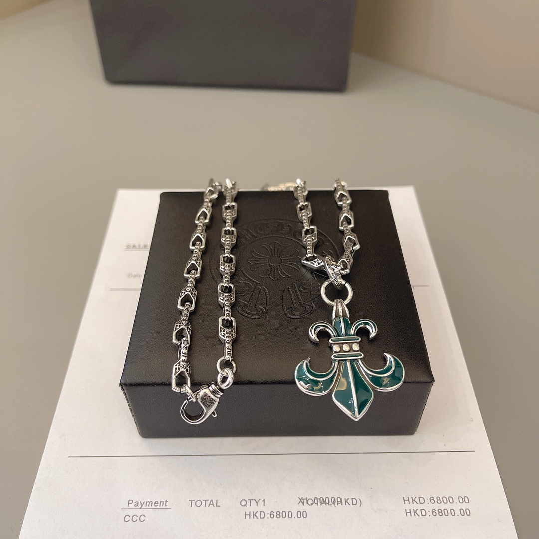 NO:380136,Necklace Chrome Hearts Beautiful necklace is really good~ Size 60, jewelry quality, chrome hearts, chrome hearts, necklace19860909项链 Chrome Hearts 克罗心 绝美项链 真的好好看～ 尺寸60,饰品精品,chrome hearts,chrome hearts,necklace,Jewelry