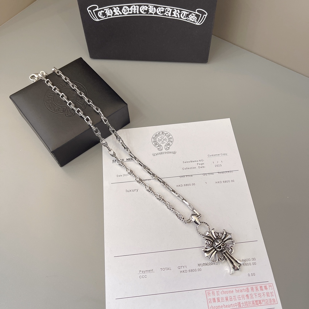 NO:641651,Necklace Chrome Hearts Beautiful necklace, really beautiful~ Size 60, fine jewelry, chrome hearts, chrome hearts, necklace19860909项链 Chrome Hearts 克罗心 绝美项链 真的好好看～ 尺寸60,饰品精品,chrome hearts,chrome hearts,necklace,Jewelry