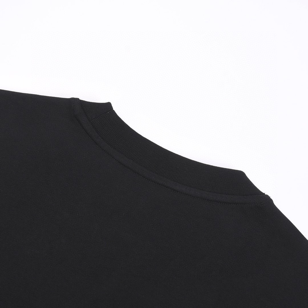 古驰/Gucci 夏季新款 红黄绿三色刺绣字母圆领短袖T恤 黑色/白色-Chinese UA Cheap High Quatity Brand Clothes Bags handbags Sneakers wholesale wholesaler seller from China Factory suppliers Fashion Clothing Shoes best Quality Beautiful Price 古驰/Gucci 夏季新款 红黄绿三色刺绣字母圆领短袖T恤 黑色/白色