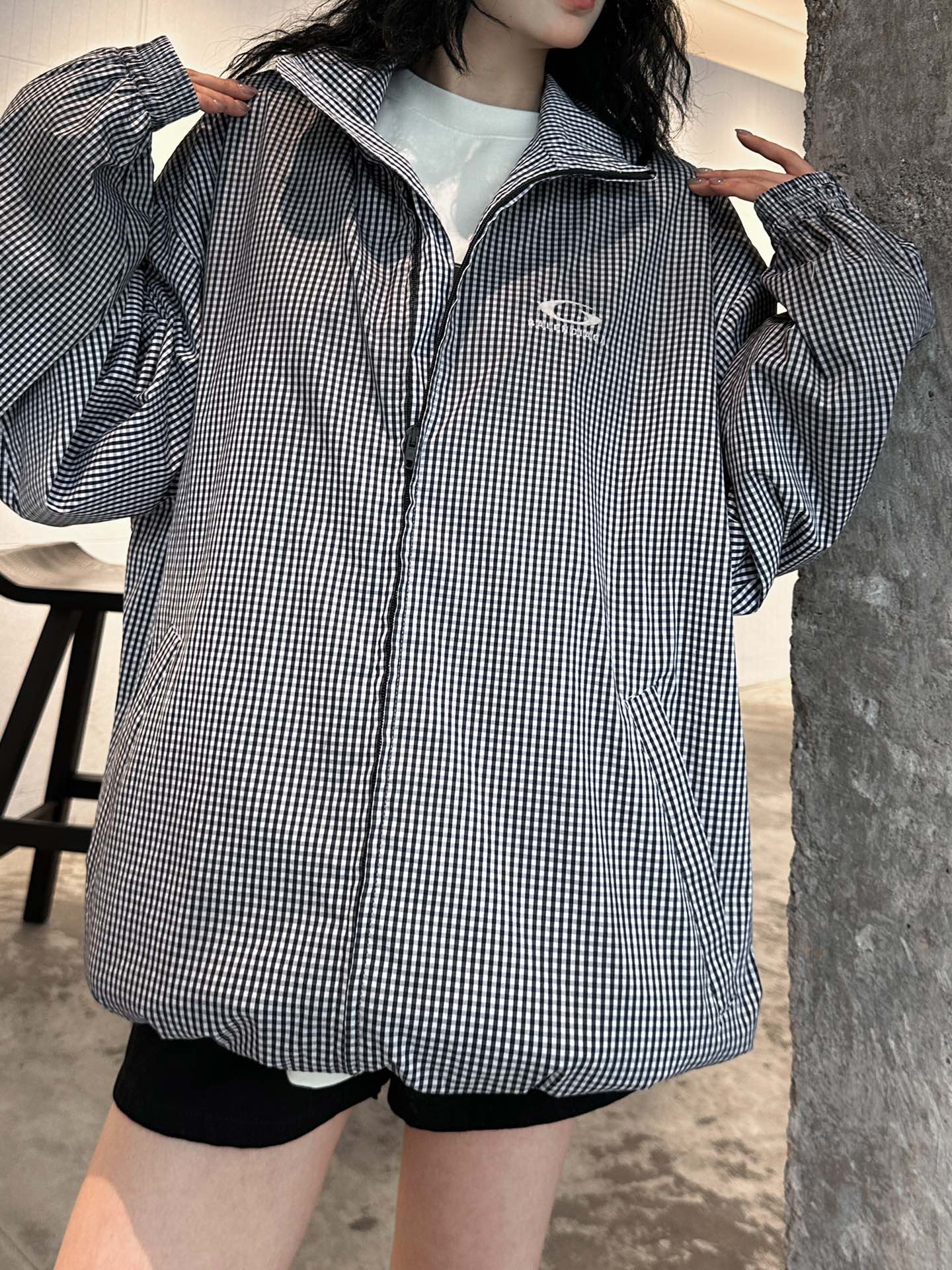  🆕NEW｜新款风衣外套，进口再生纤维面料，透气舒适不易皱，定织格纹面料杂色混织细节超棒，前胸后背进口立
