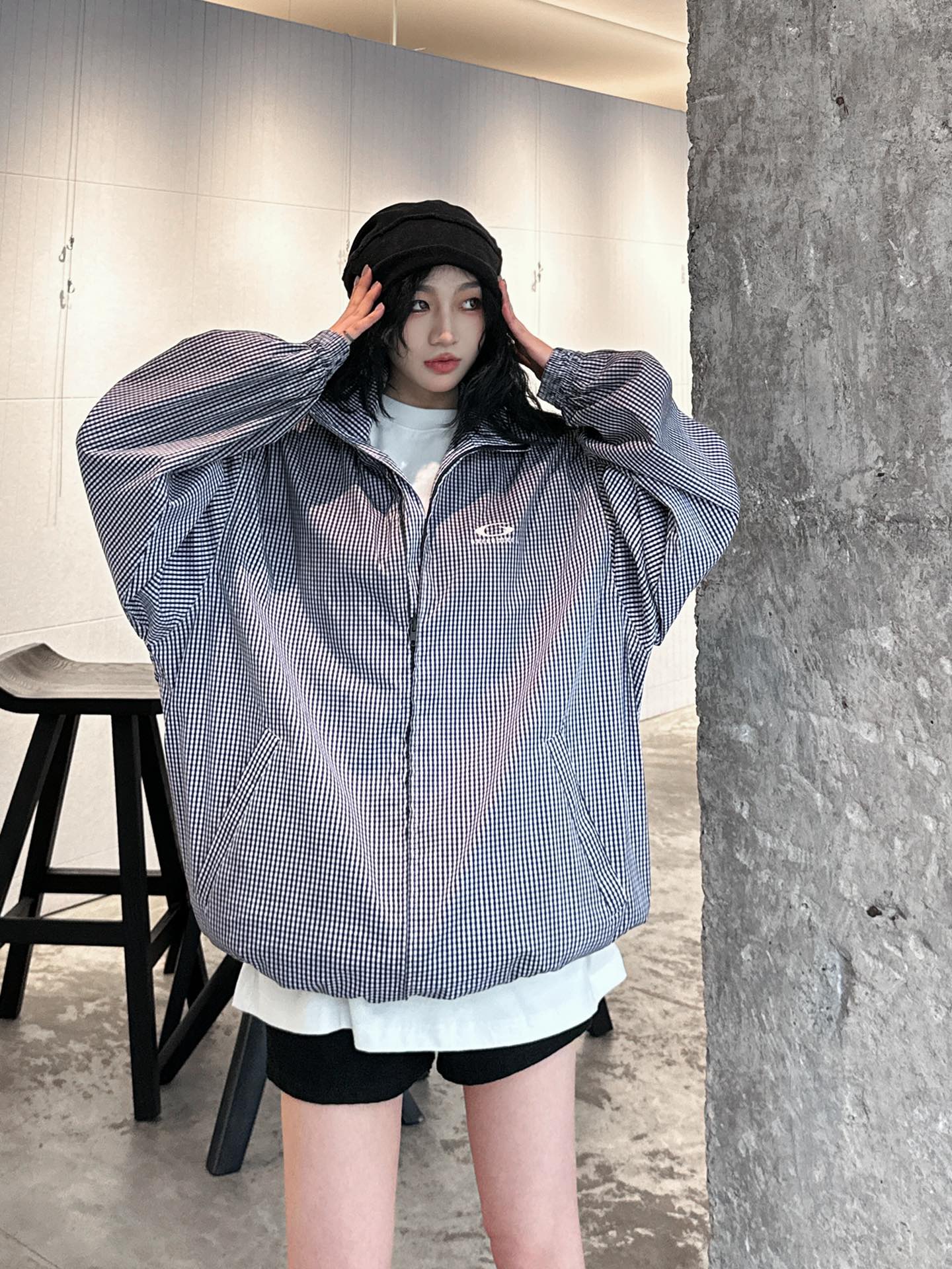  🆕NEW｜新款风衣外套，进口再生纤维面料，透气舒适不易皱，定织格纹面料杂色混织细节超棒，前胸后背进口立